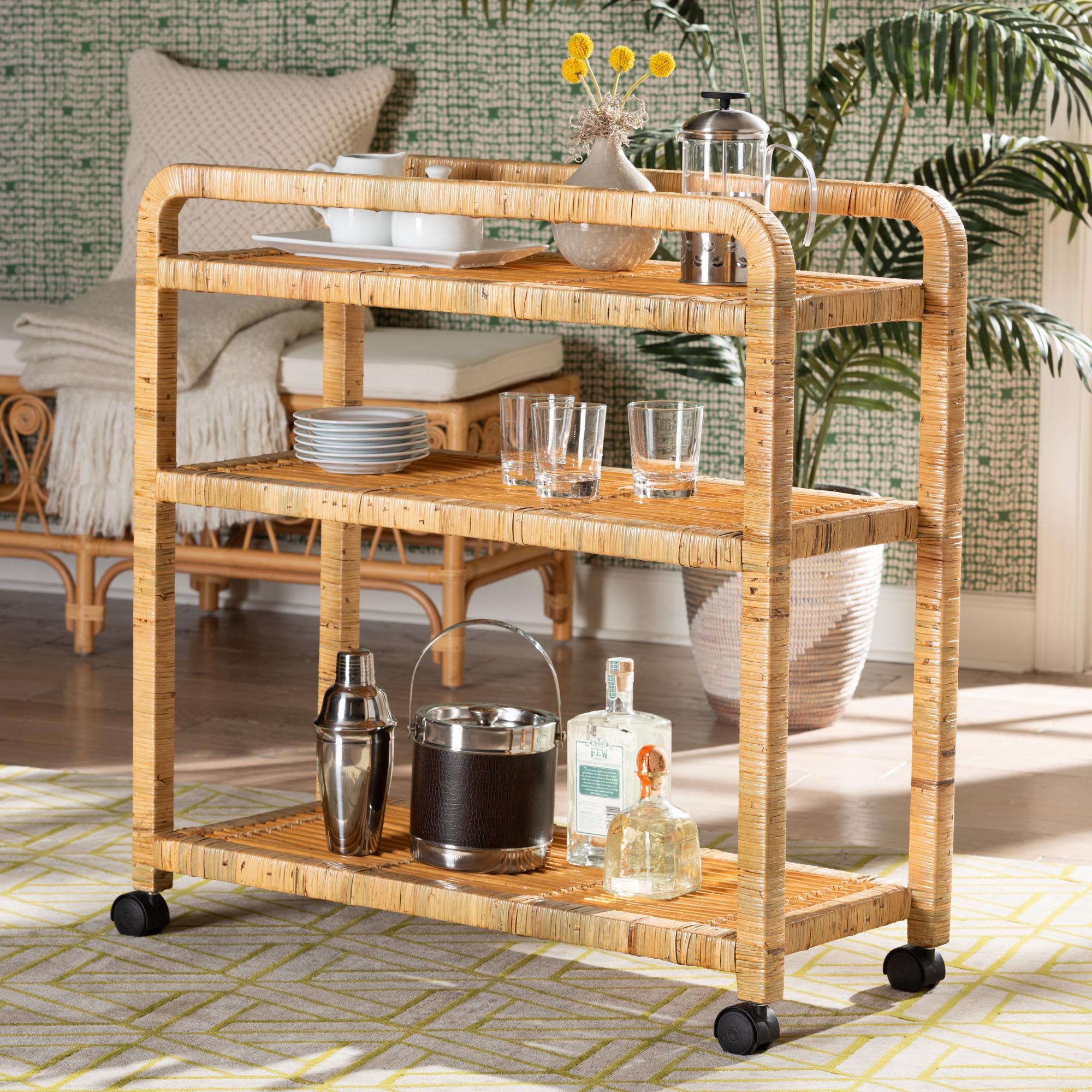 bali & pari Delphine Kitchen Cart, , rollover