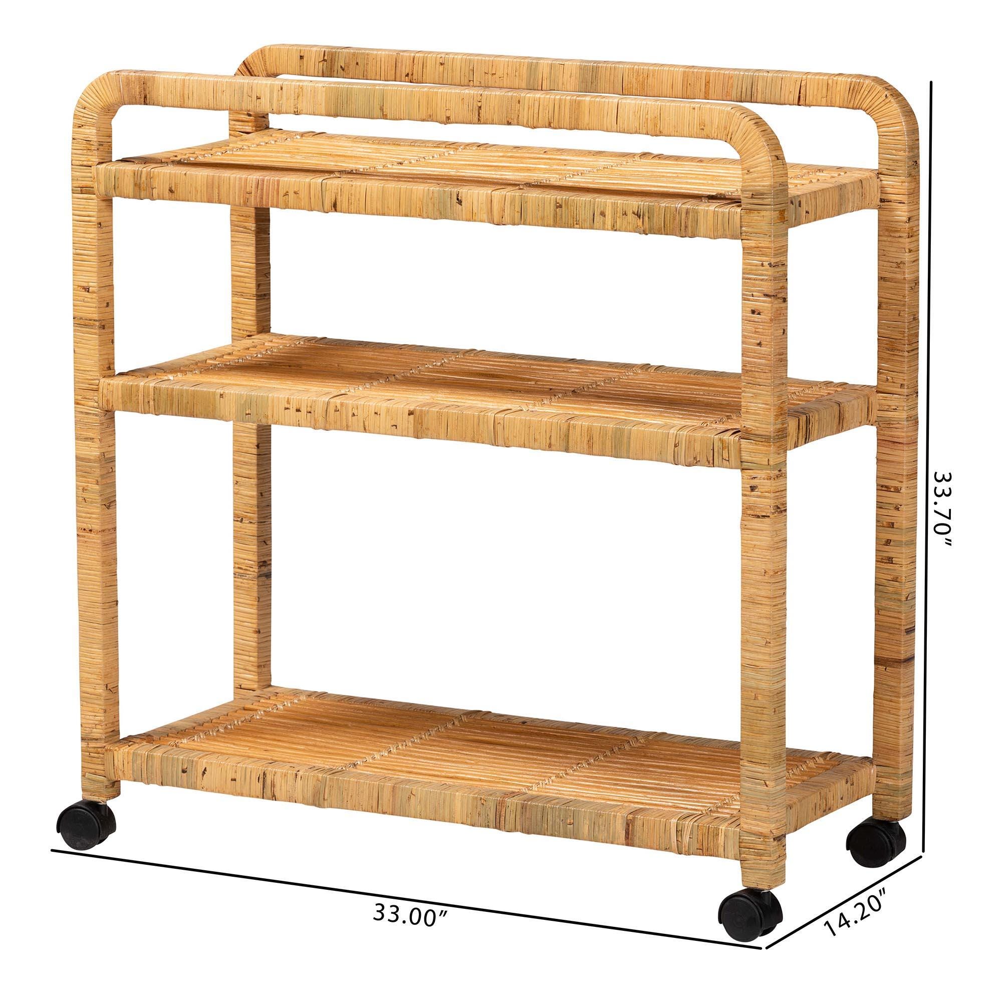 bali & pari Delphine Kitchen Cart, , large