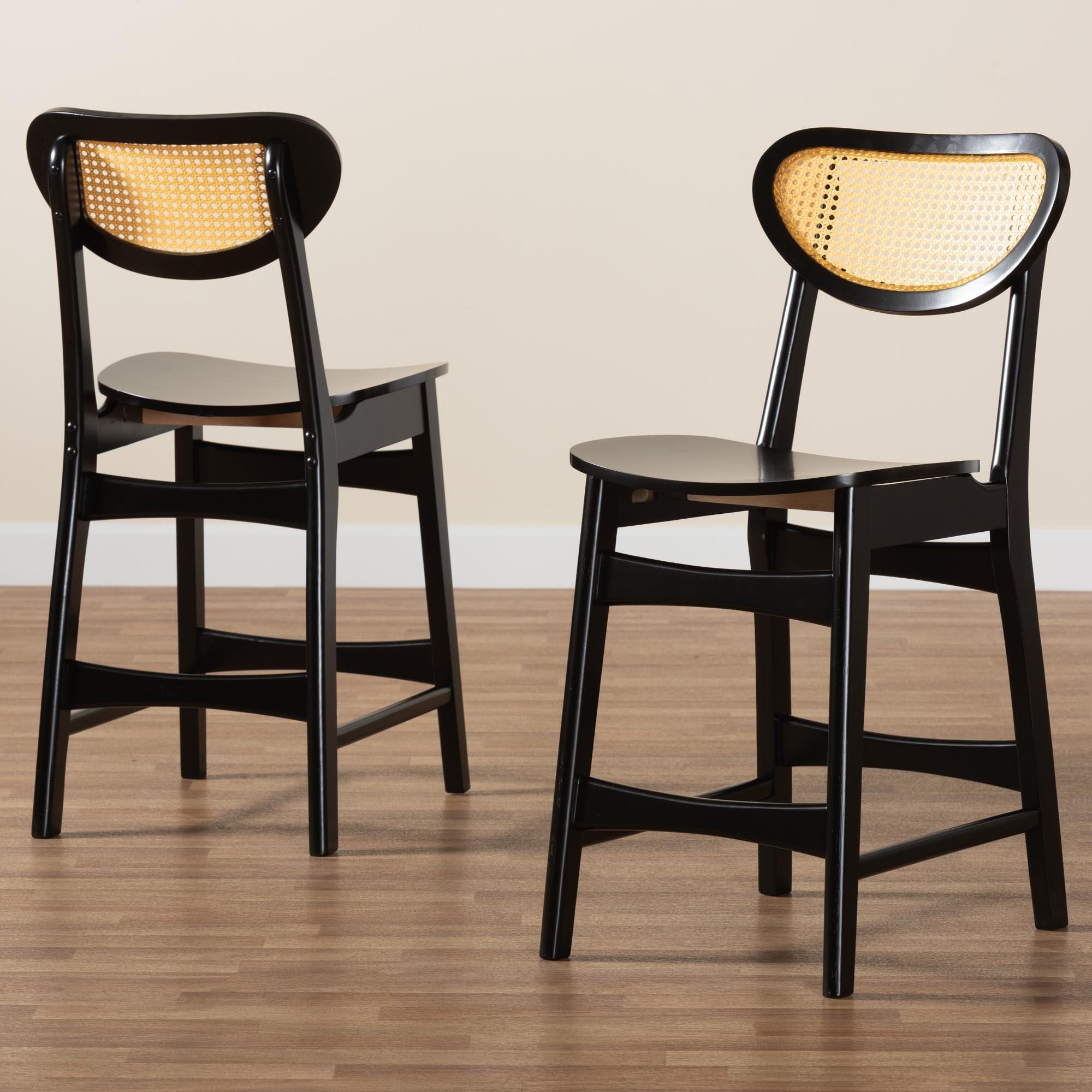 Baxton Studio Hesper Counter Height Bar Stool (Set of 2), , large