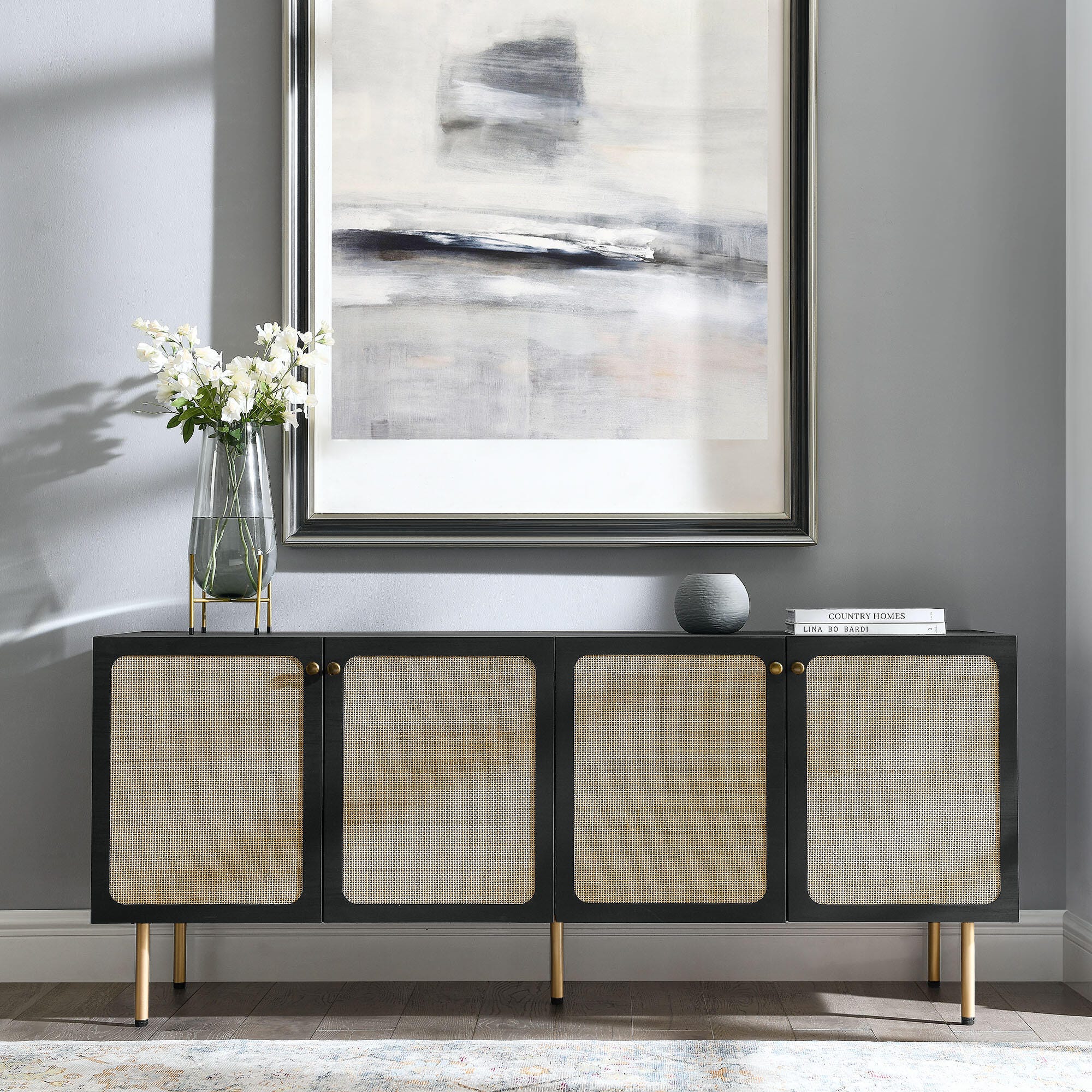 Modway Chaucer Sideboard, Black, rollover