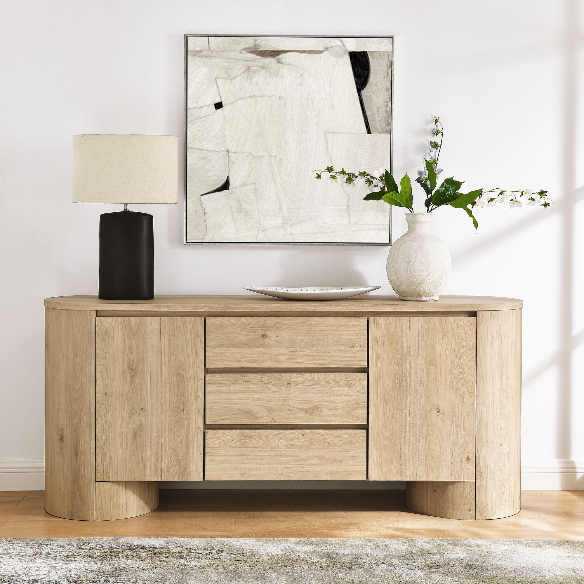 Modway Duval Sideboard, Hickory Frost, large