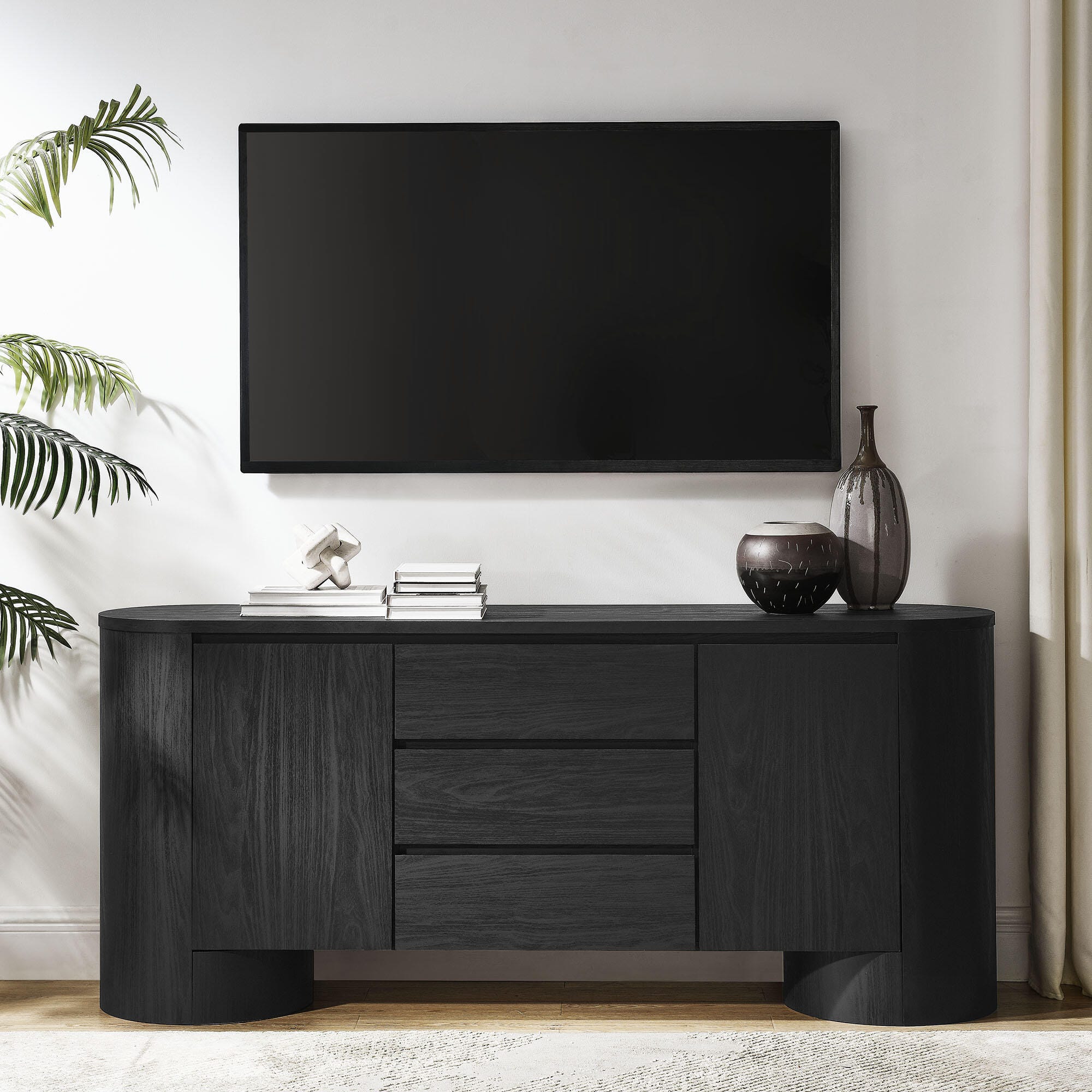 Modway Duval Sideboard, Black, rollover