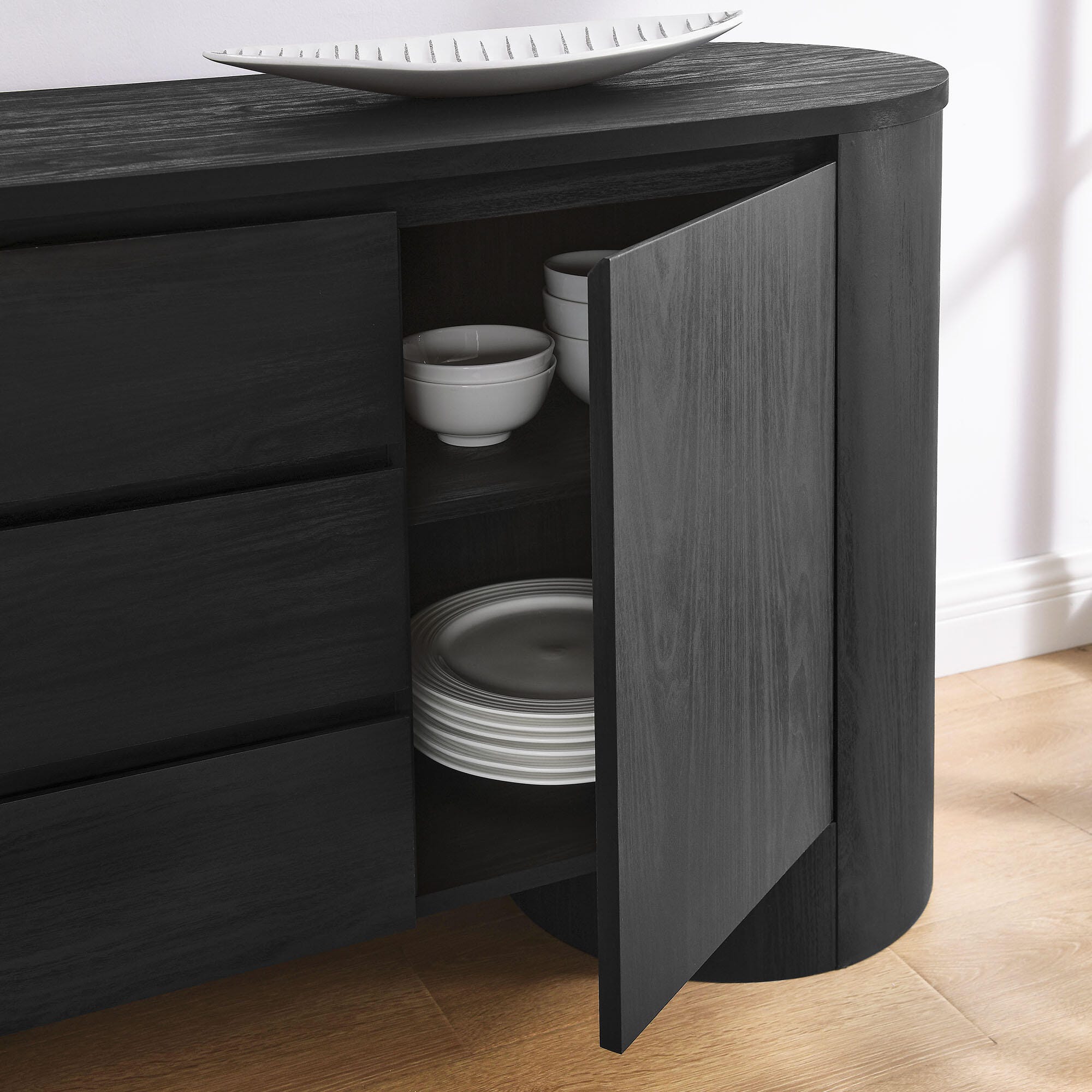 Modway Duval Sideboard, Black, large
