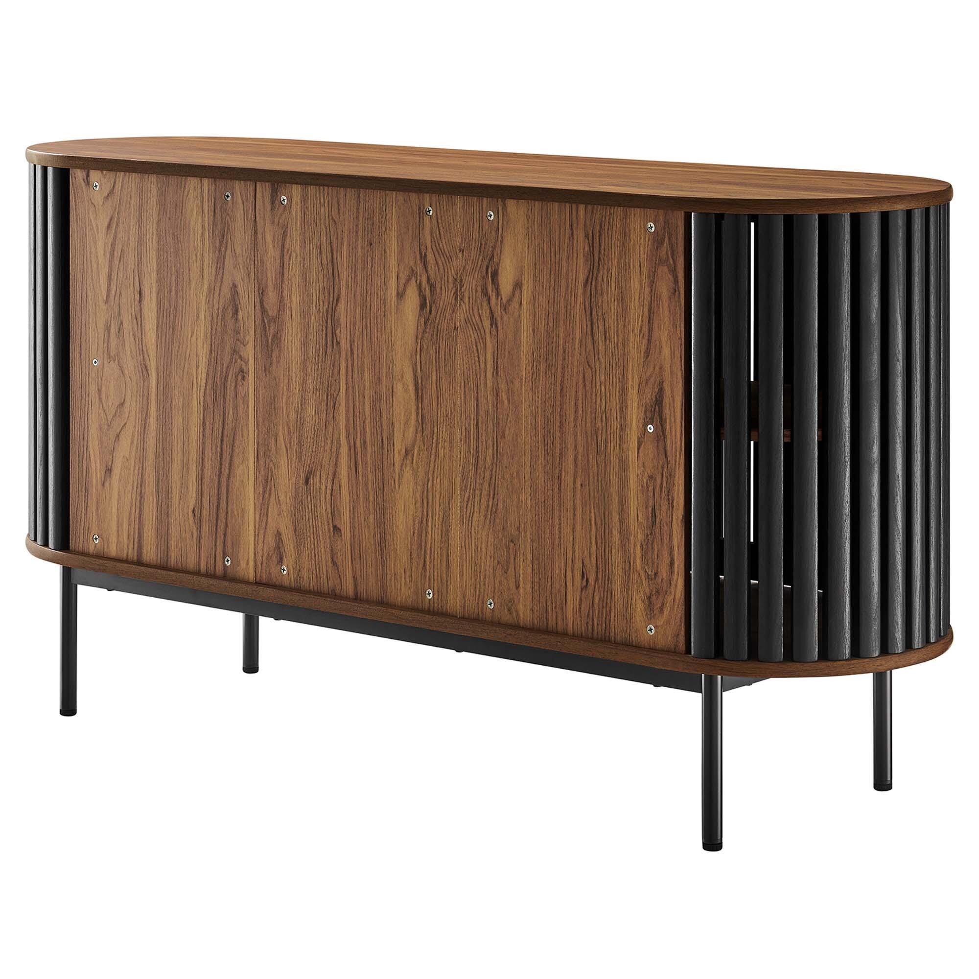 Modway Fortitude Sideboard, Walnut/Black, large
