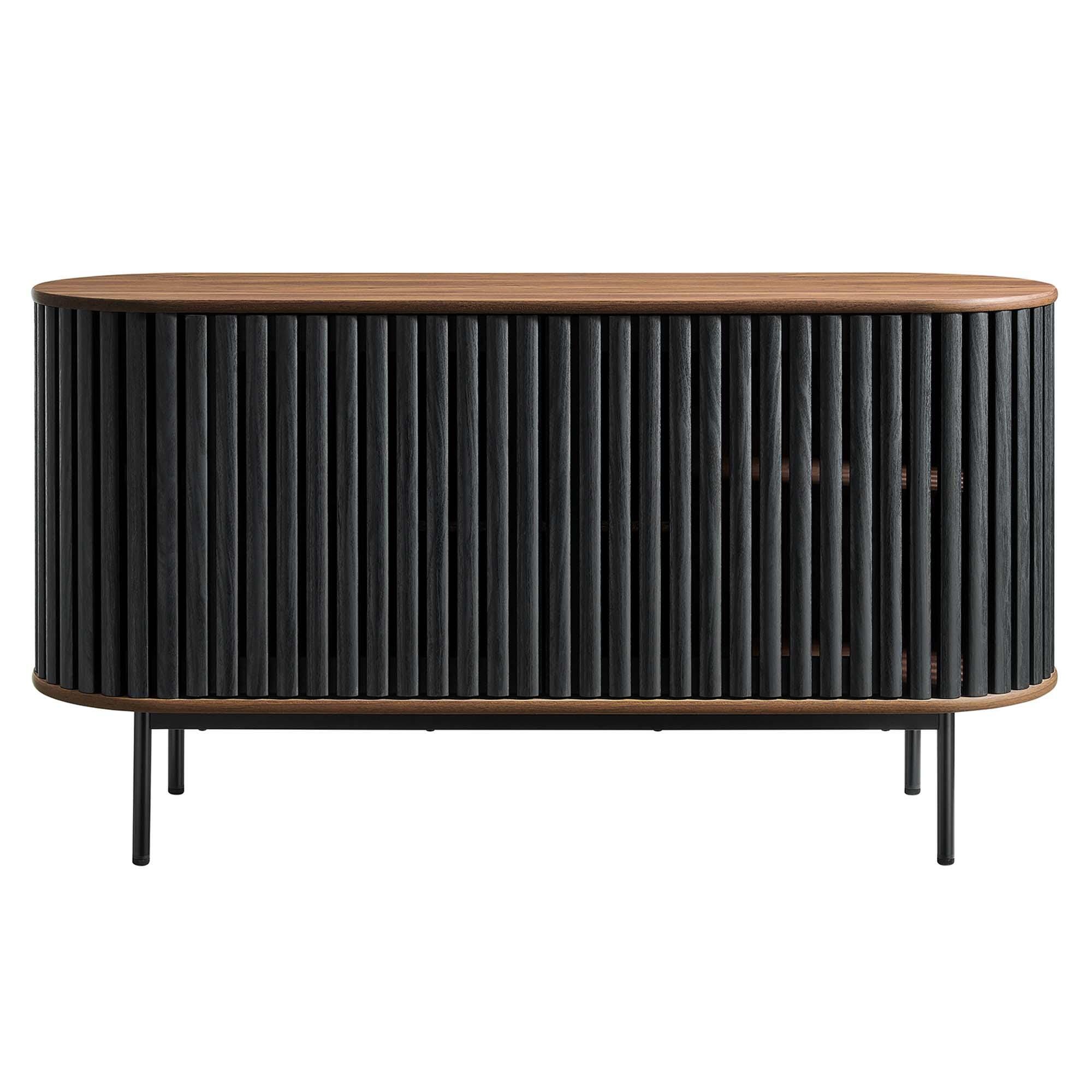 Modway Fortitude Sideboard, Walnut/Black, large