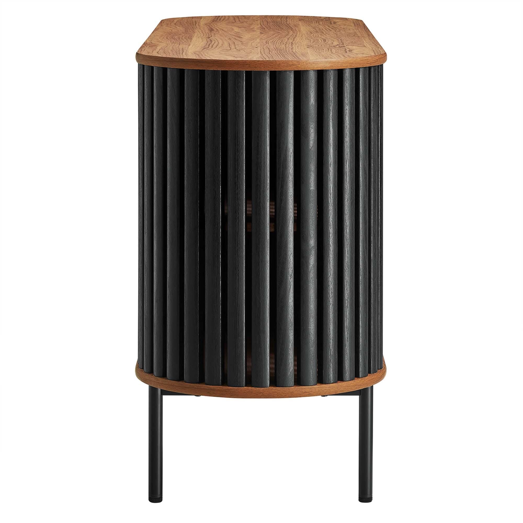 Modway Fortitude Sideboard, Walnut/Black, large
