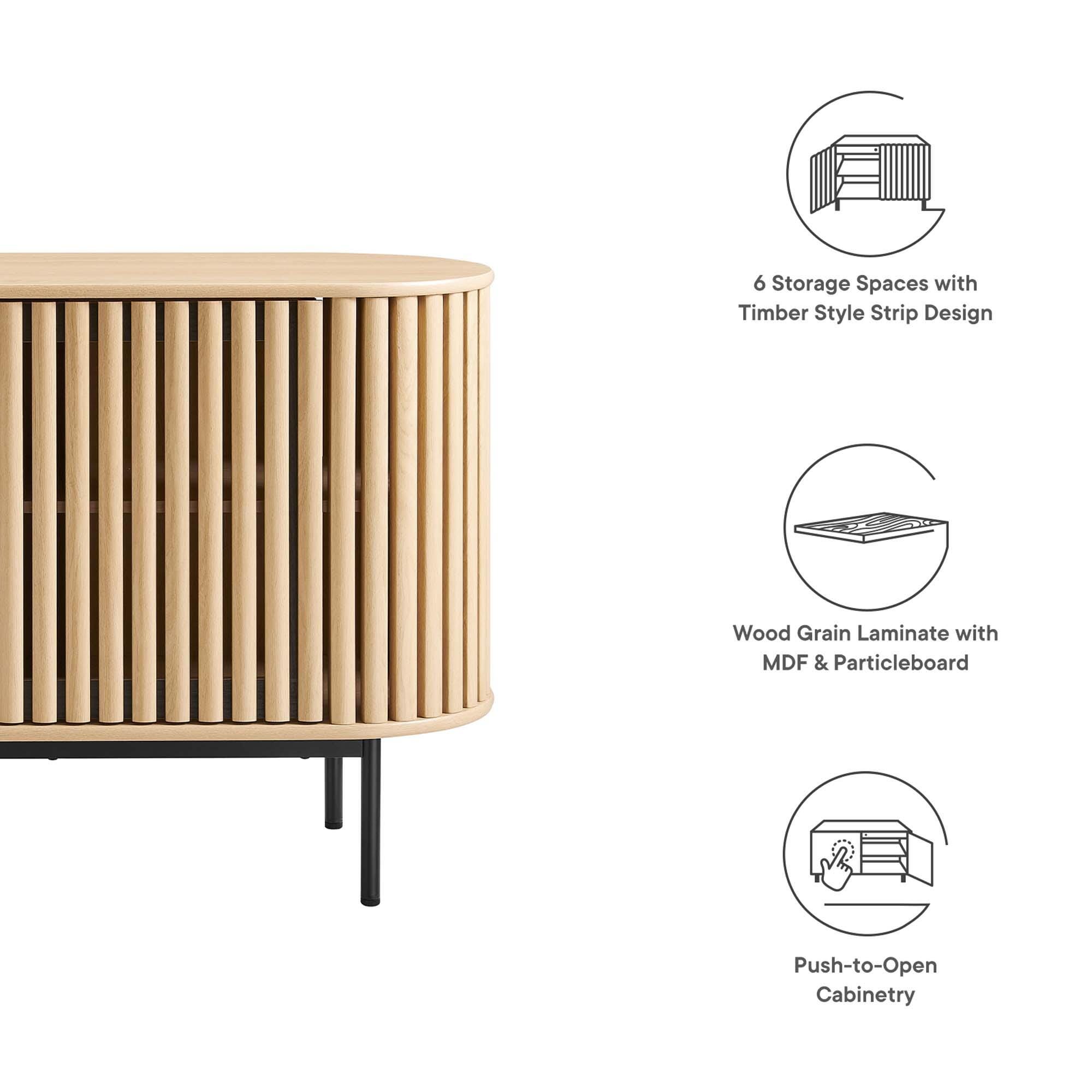 Modway Fortitude Sideboard, Oak, large