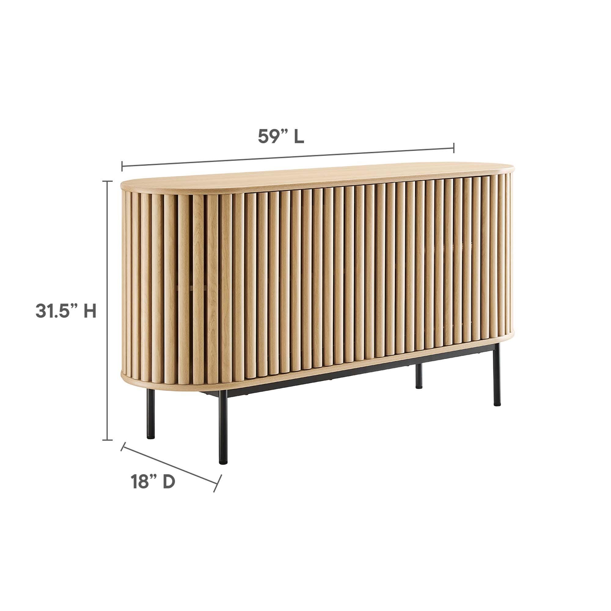 Modway Fortitude Sideboard, Oak, large