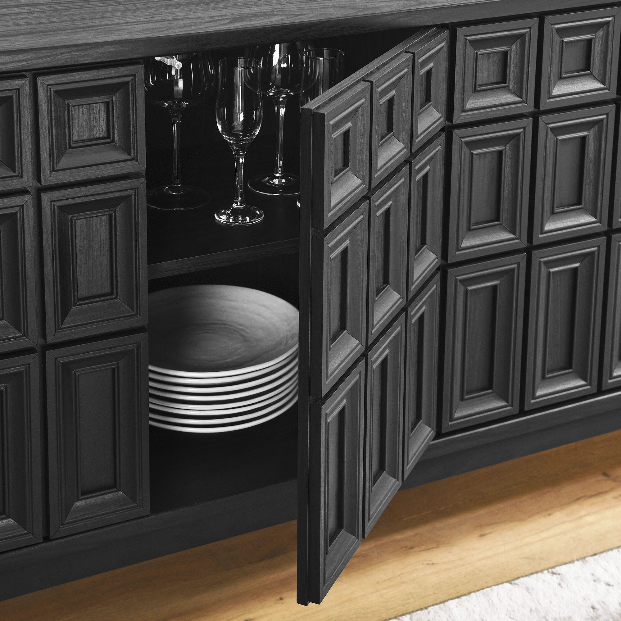 Modway Samos Sideboard, Black, large