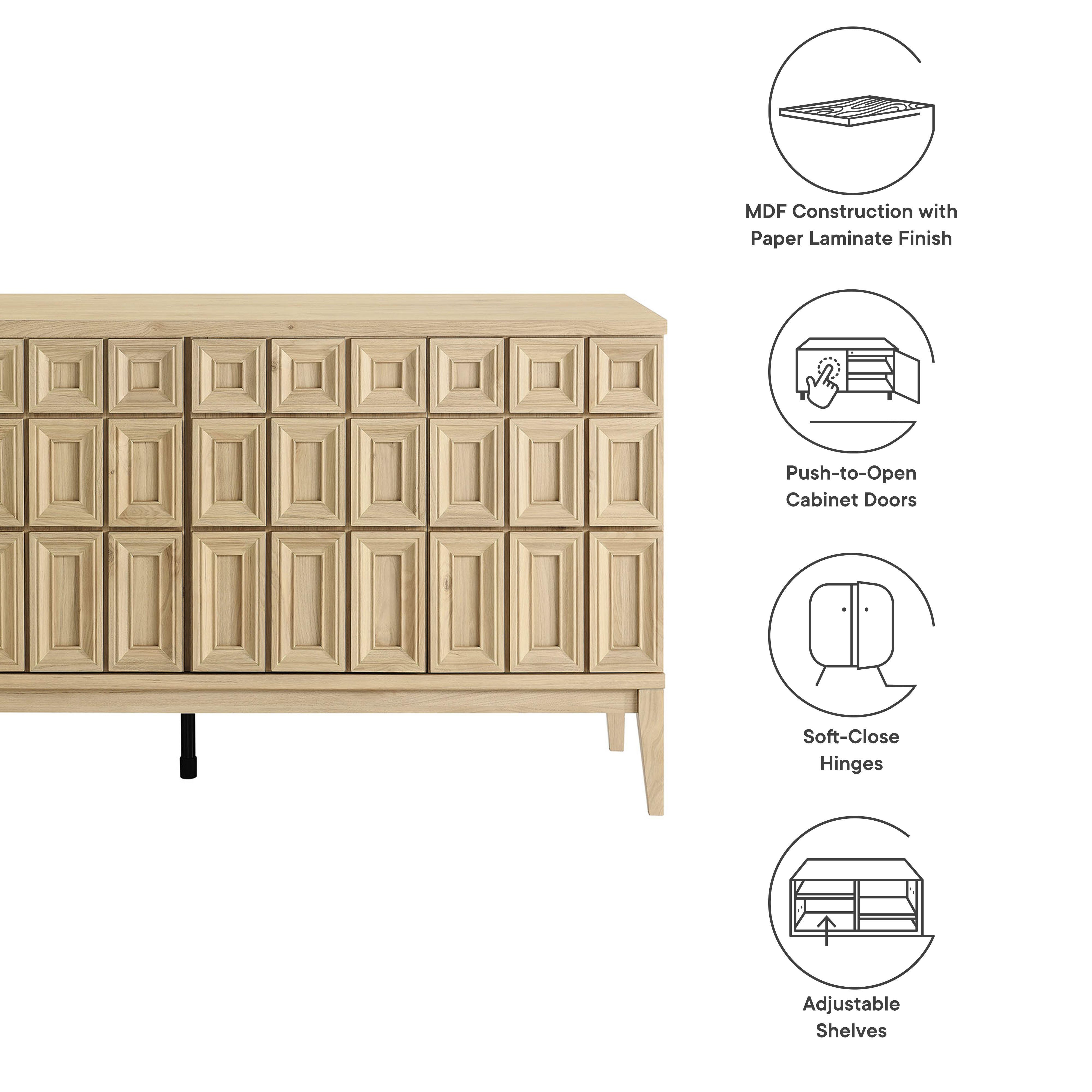 Modway Samos Sideboard, Hickory, large