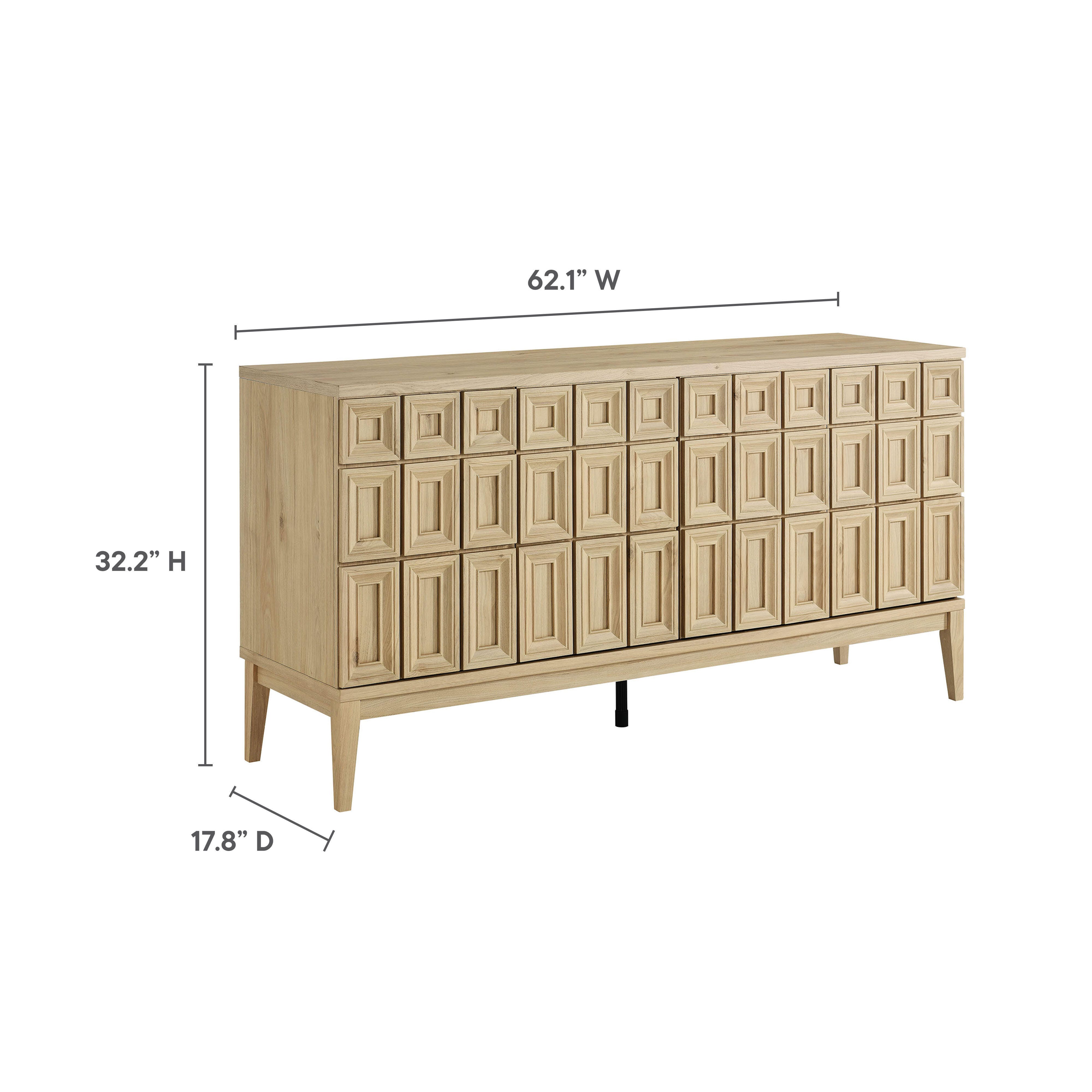 Modway Samos Sideboard, Hickory, large