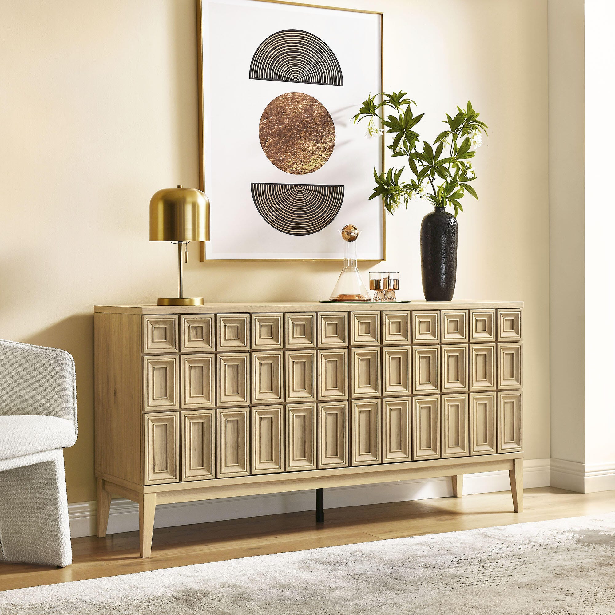 Modway Samos Sideboard, Hickory, large