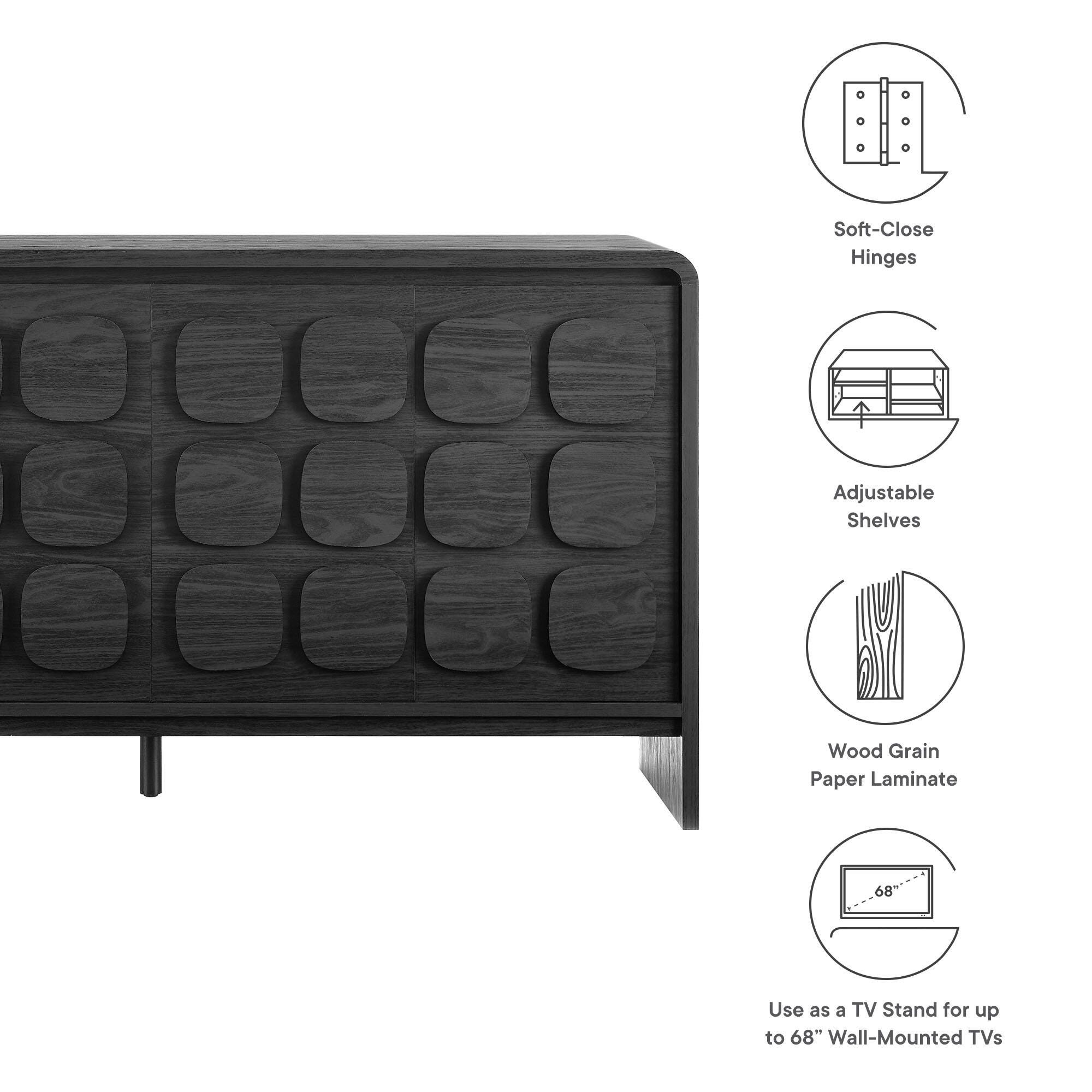 Modway Toscana Sideboard, Black, large