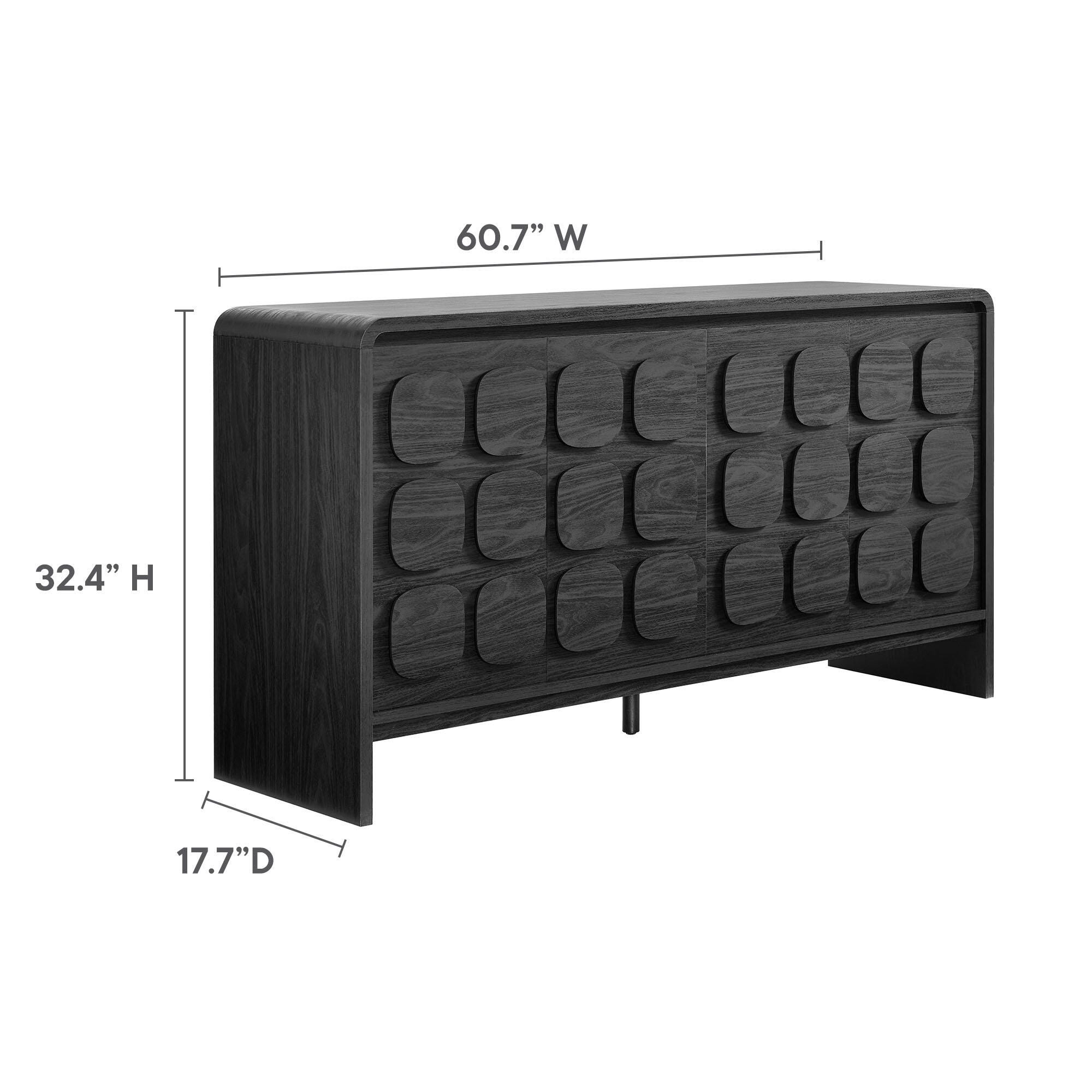 Modway Toscana Sideboard, Black, large