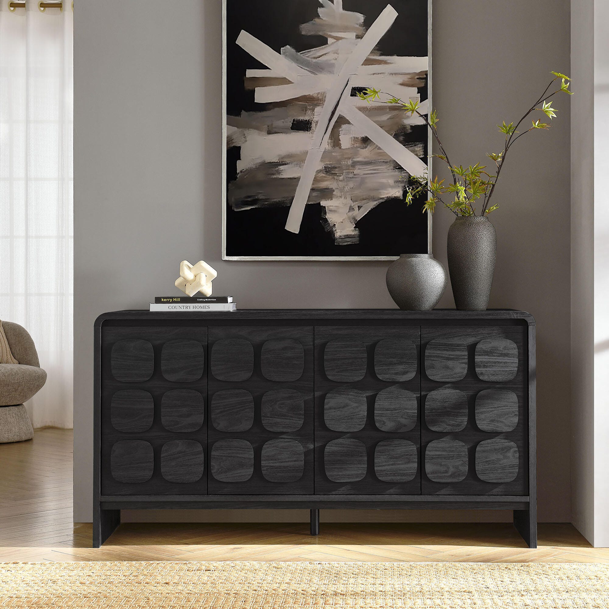 Modway Toscana Sideboard, Black, large