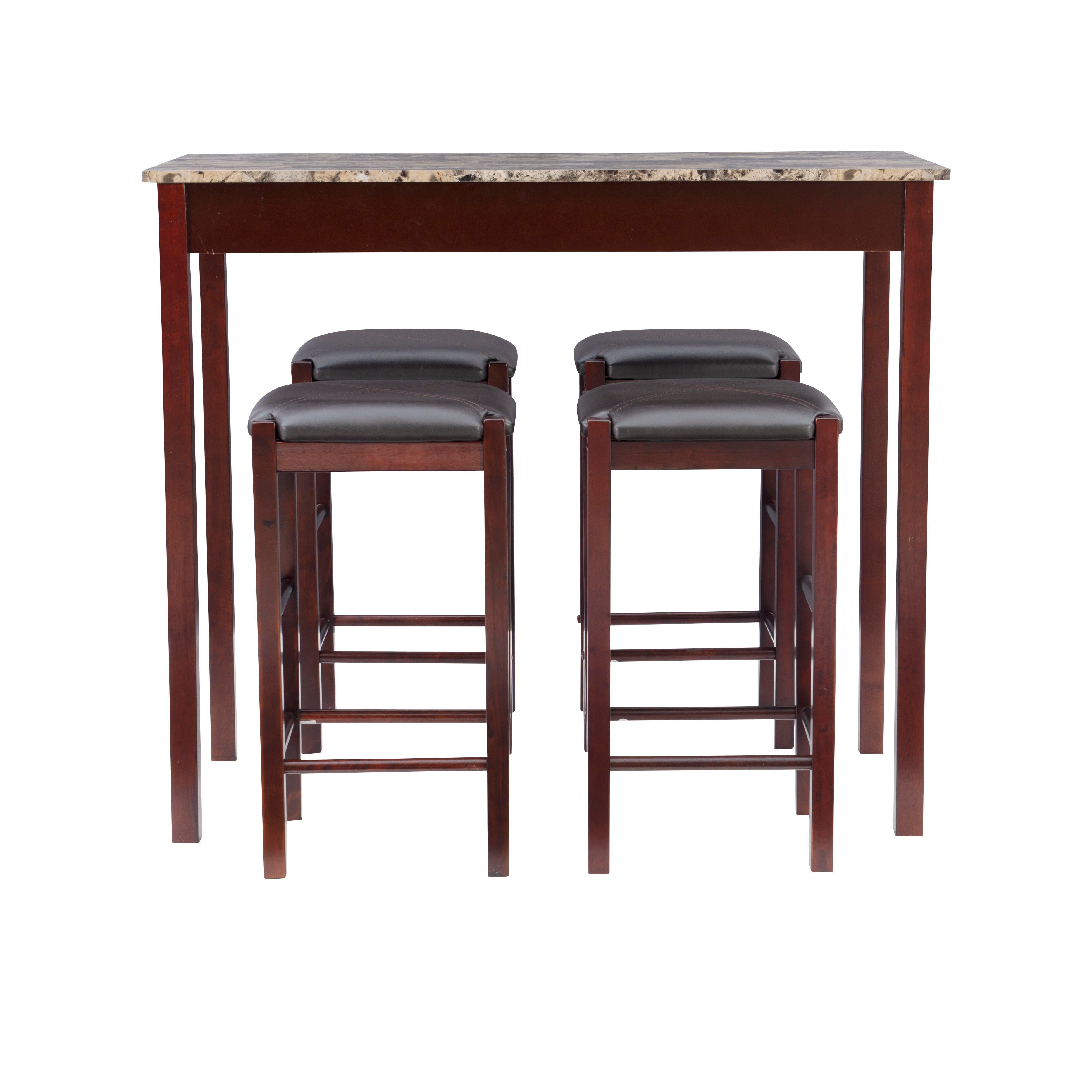 Linon Iris 5 Piece Tavern Dining Set Box 2 of 2, , large
