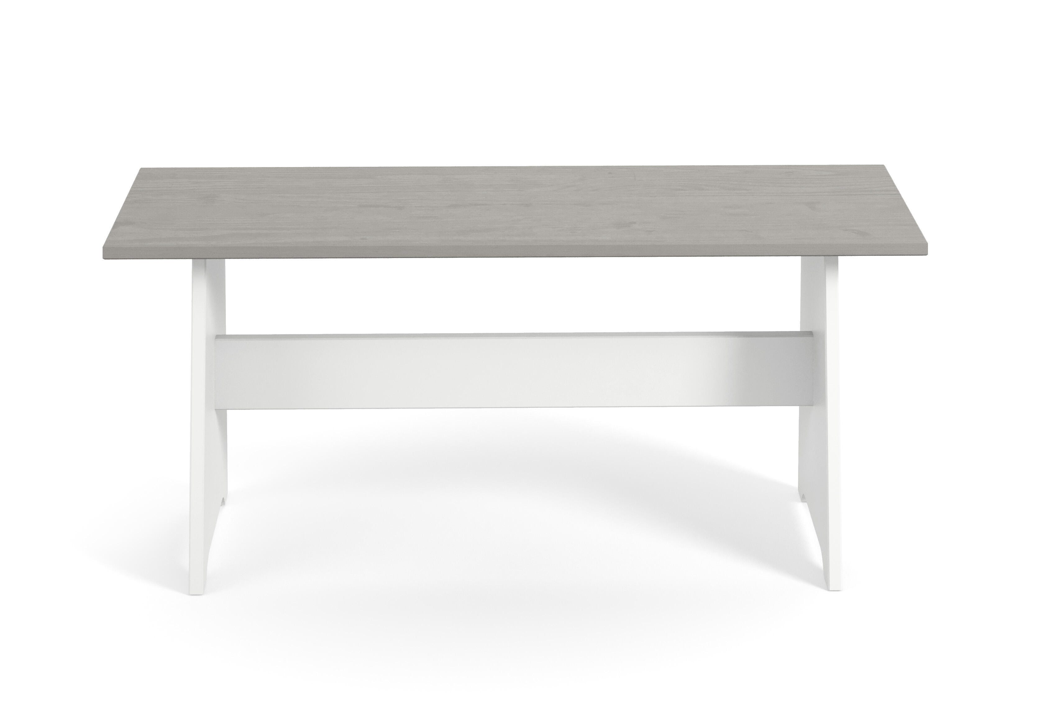 Austell White and Gray Breakfast Nook, White/Gray, large