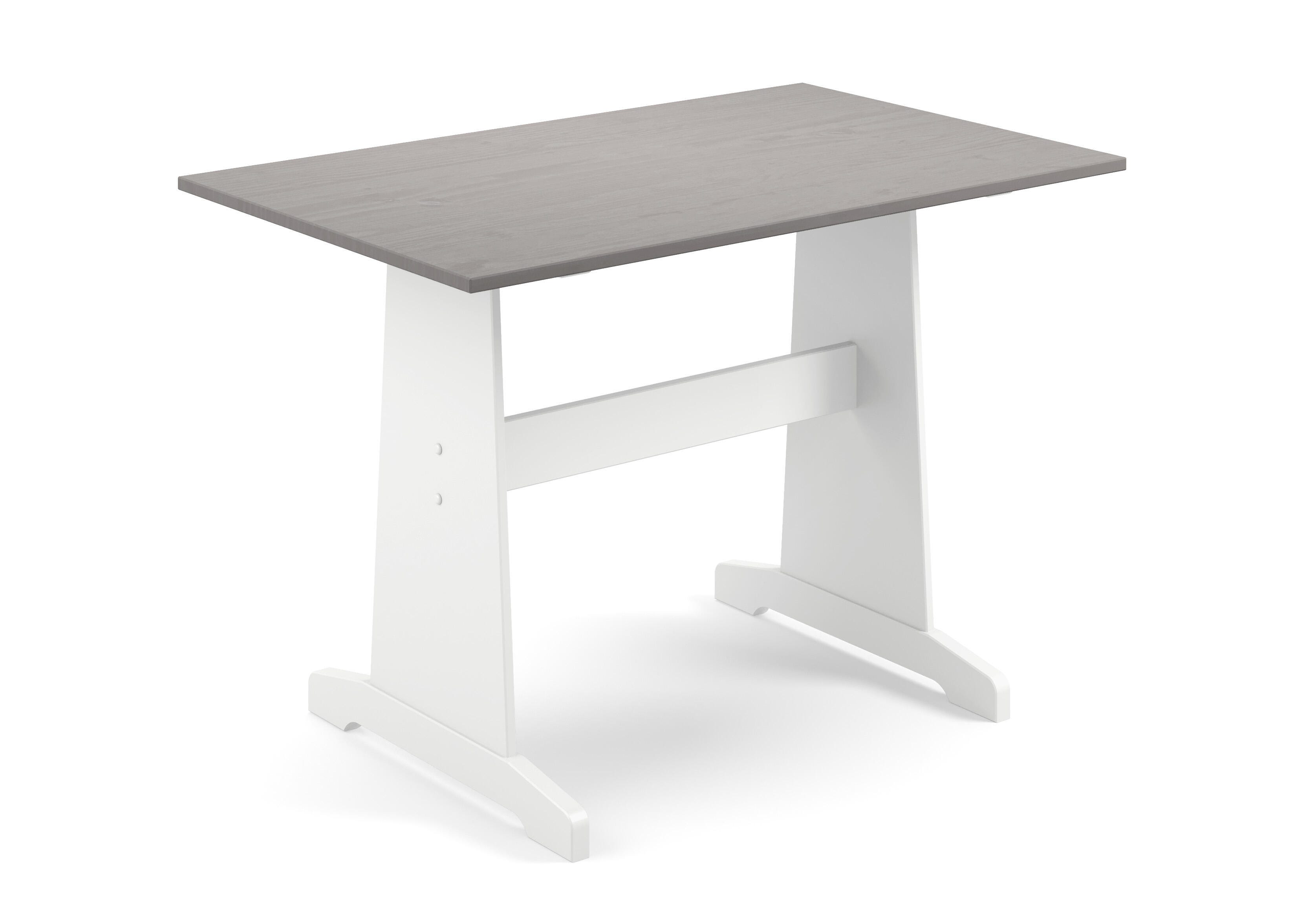 Austell White and Gray Breakfast Nook, White/Gray, large