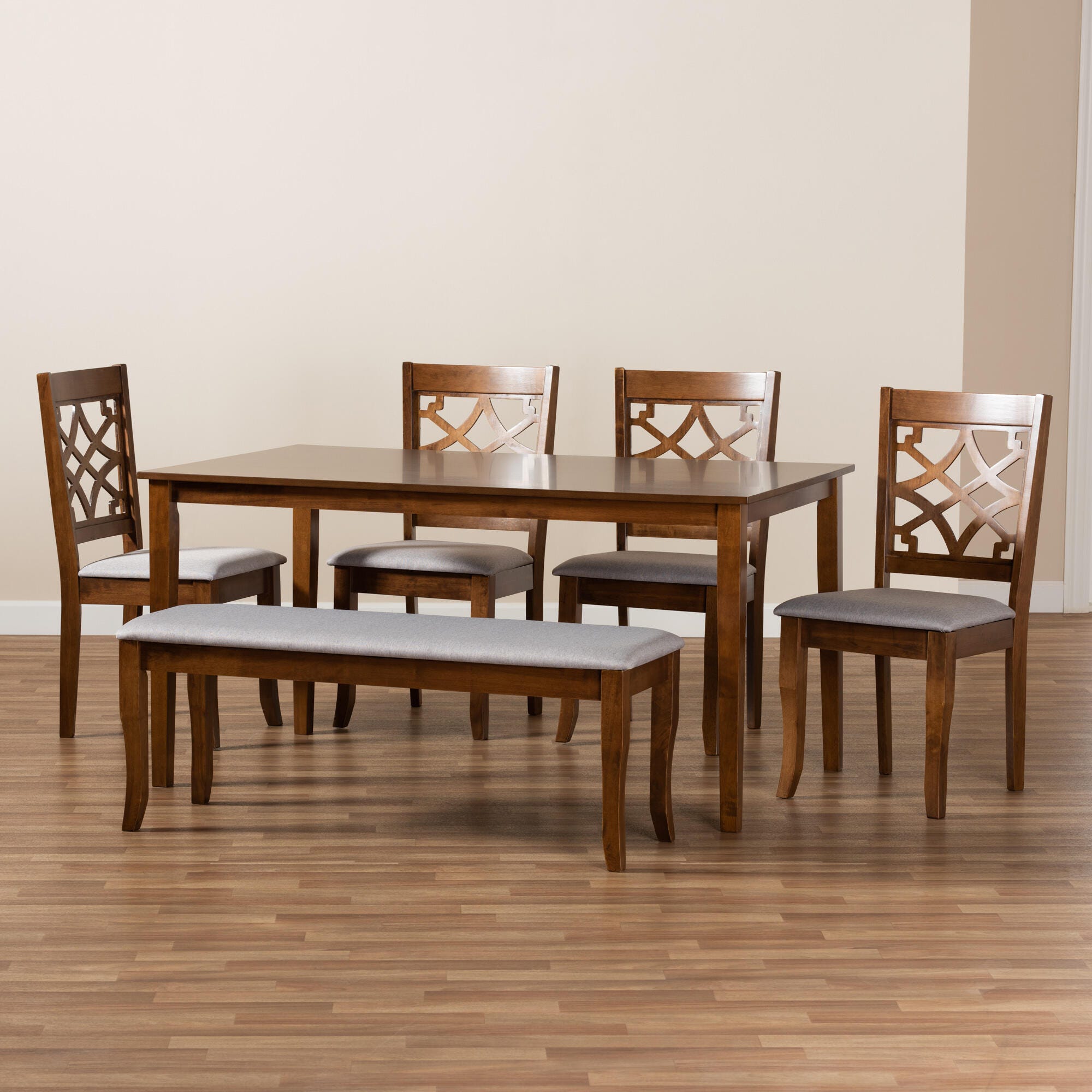 Baxton Studio Dori 6 Piece Dining Set, , large