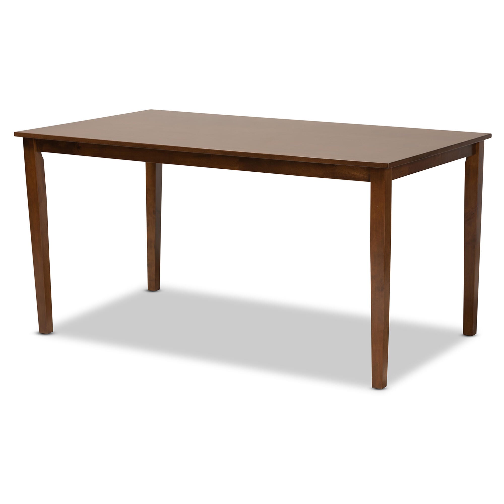Baxton Studio Andor 6 Piece Dining Set, Gray/Walnut, large