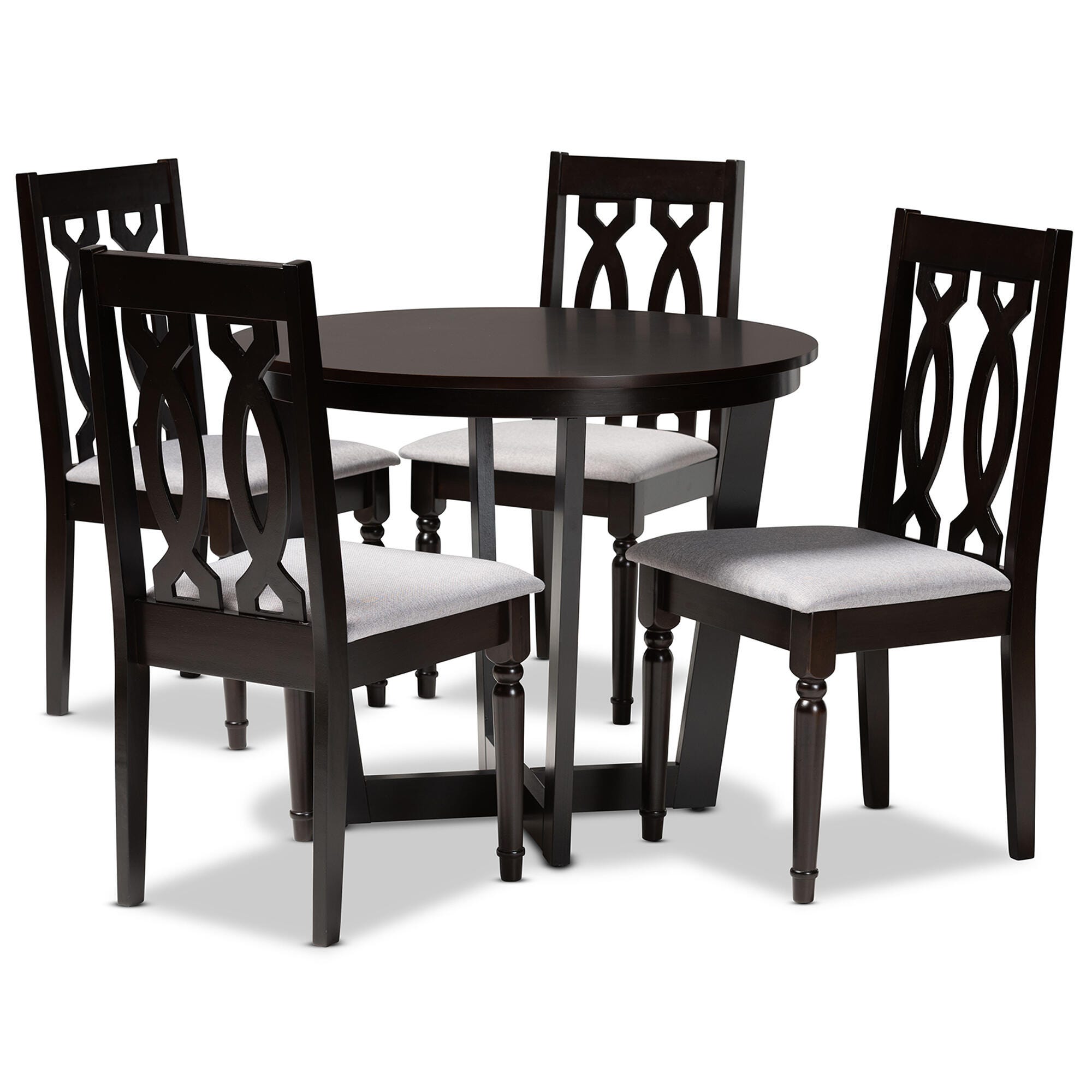Baxton Studio Julie 5 Piece Dining Set, , large