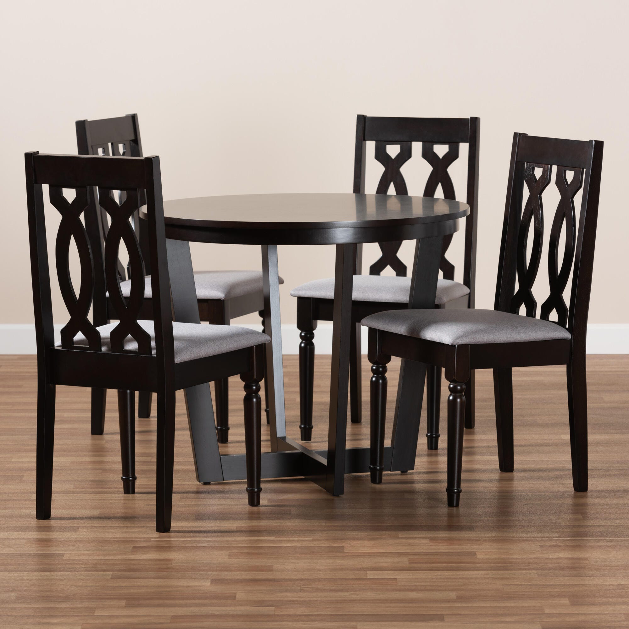 Baxton Studio Julie 5 Piece Dining Set, , large