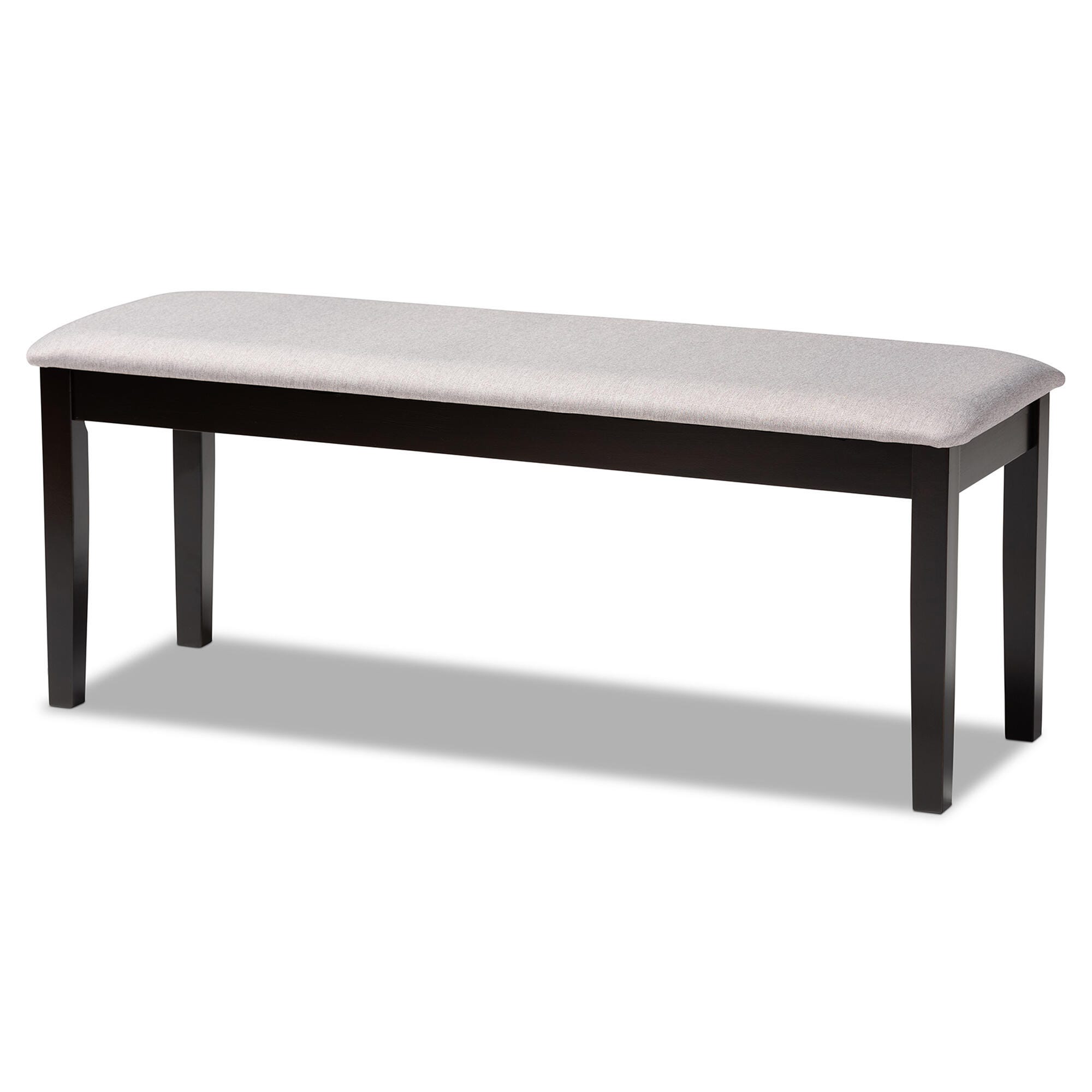 Baxton Studio Gustavo 6 Piece Dining Set, Gray/Dark Brown, large