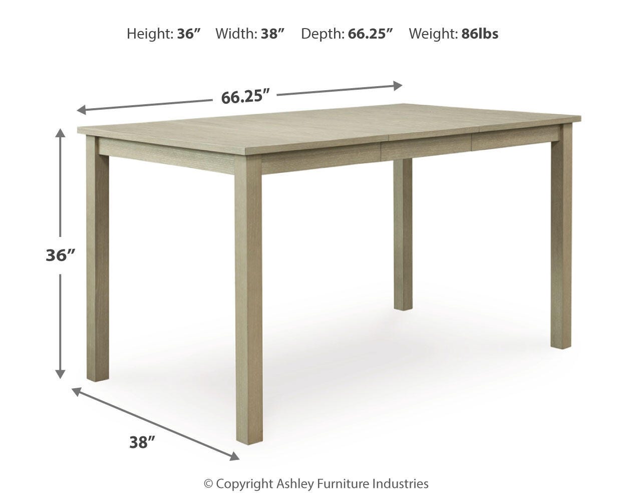 Mesa de comedor extensible a la altura del mostrador Calmoro - image 8