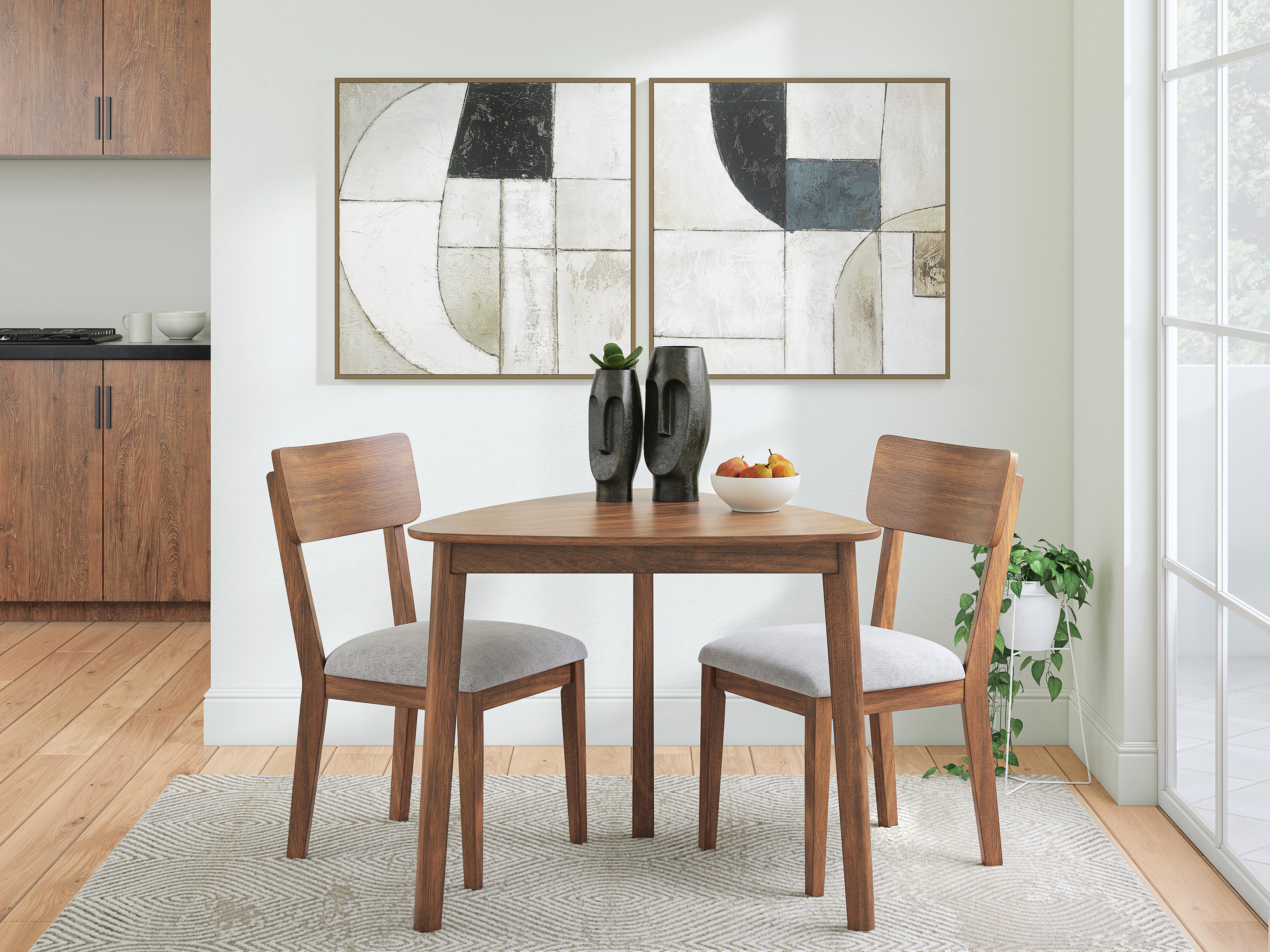 Lyncott Dining Table and 2 Chairs, Brown