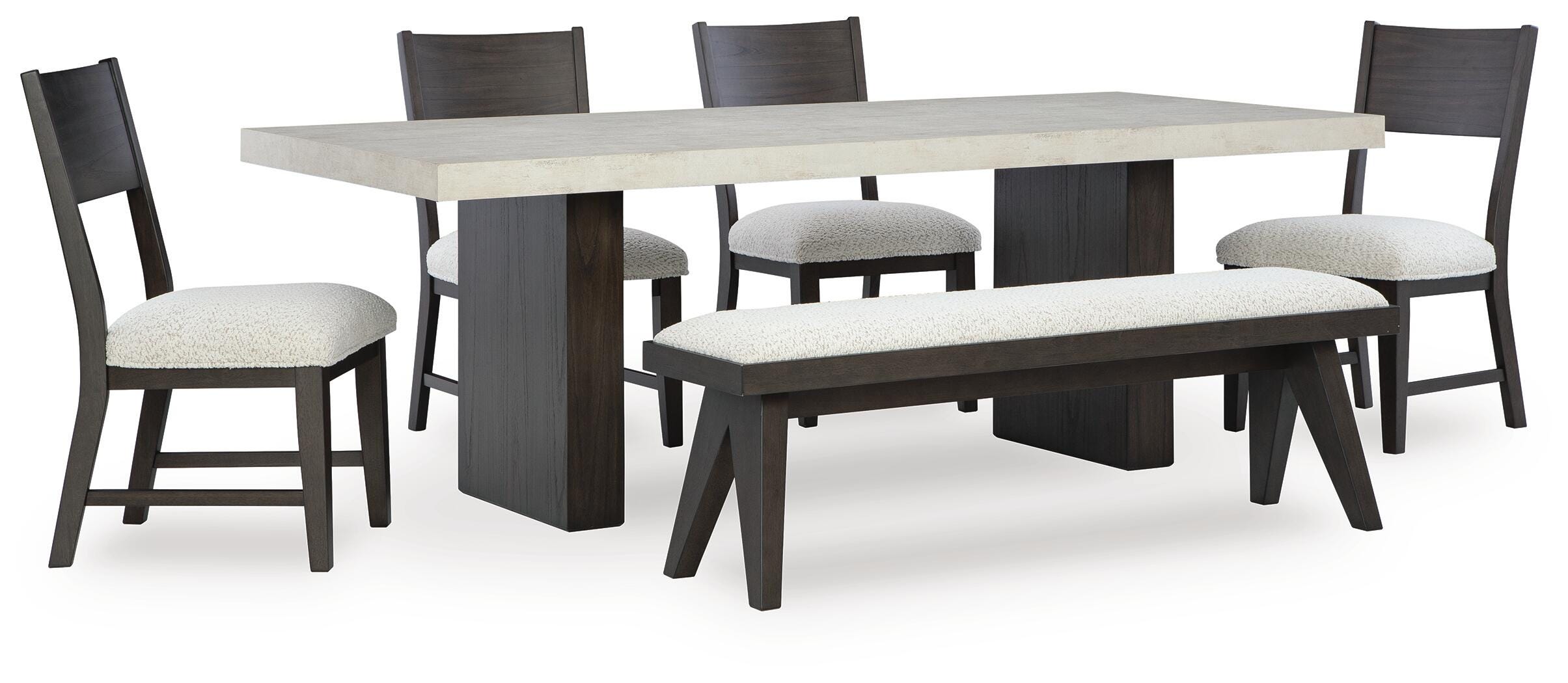 Westonfort Dining Table and 4 Chairs and Bench, , large