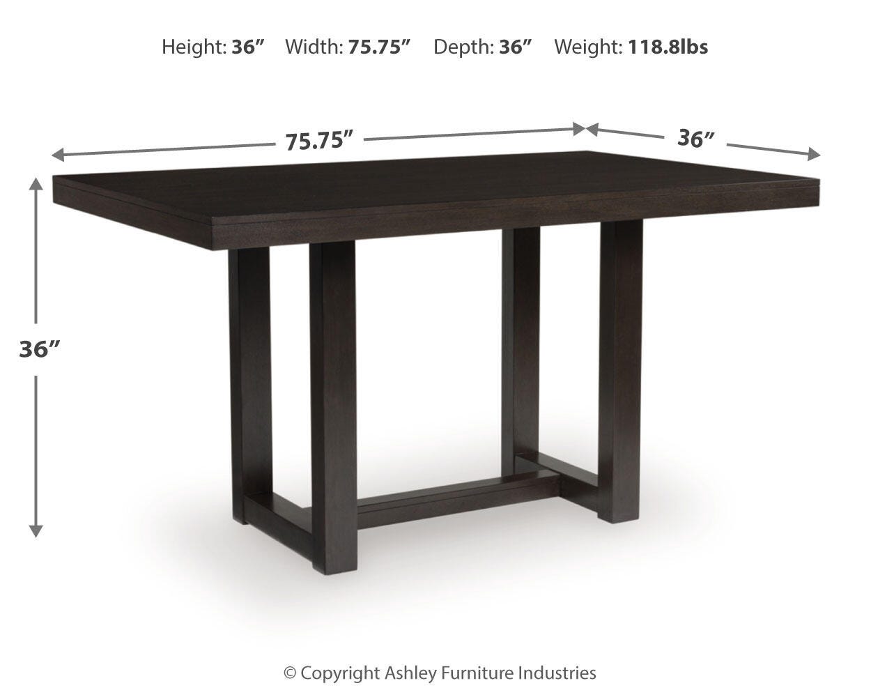 Neymorton Counter Height Dining Table - image 7