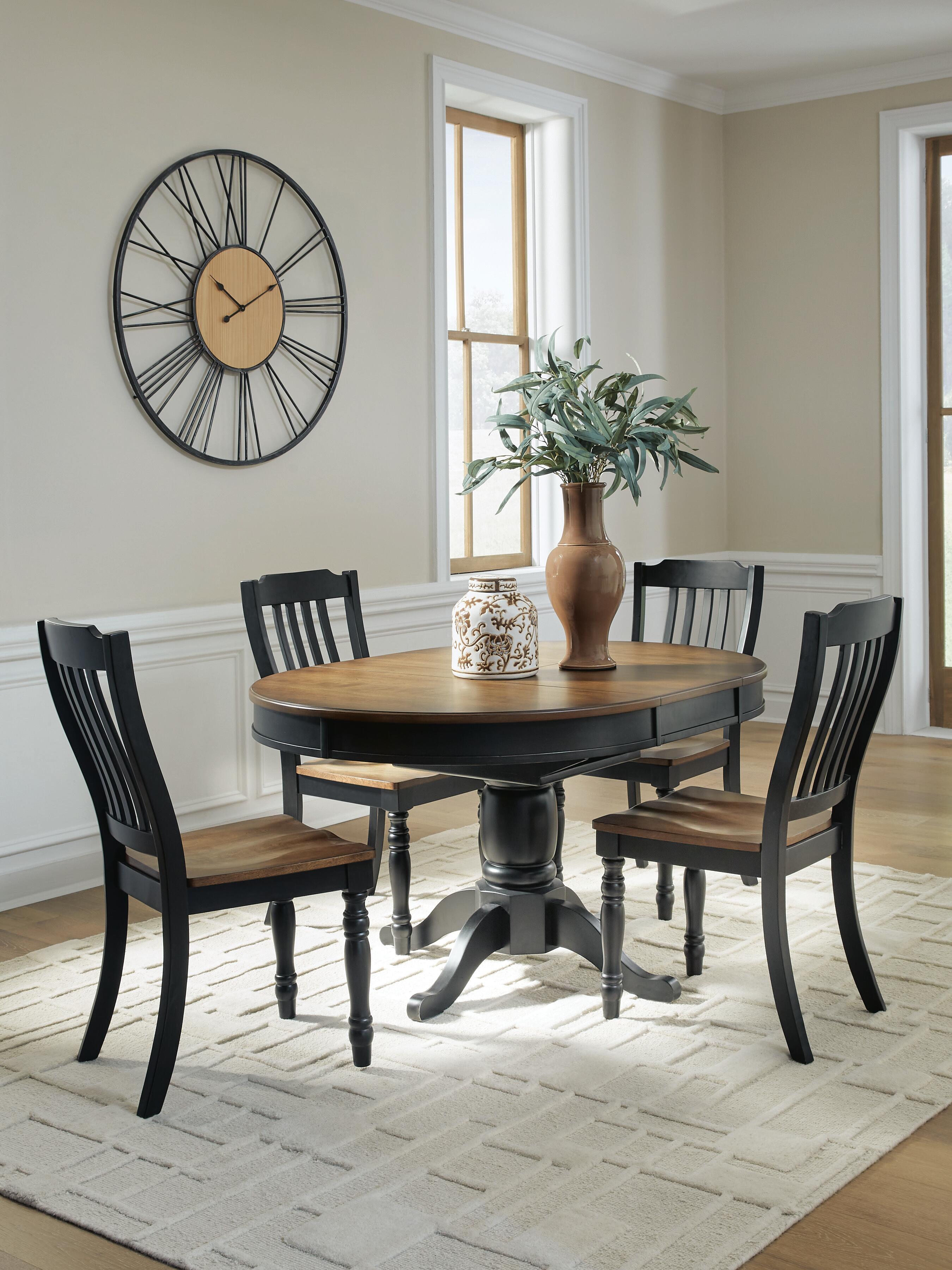 Clorazi Extension Dining Table and 4 Chairs - image 1