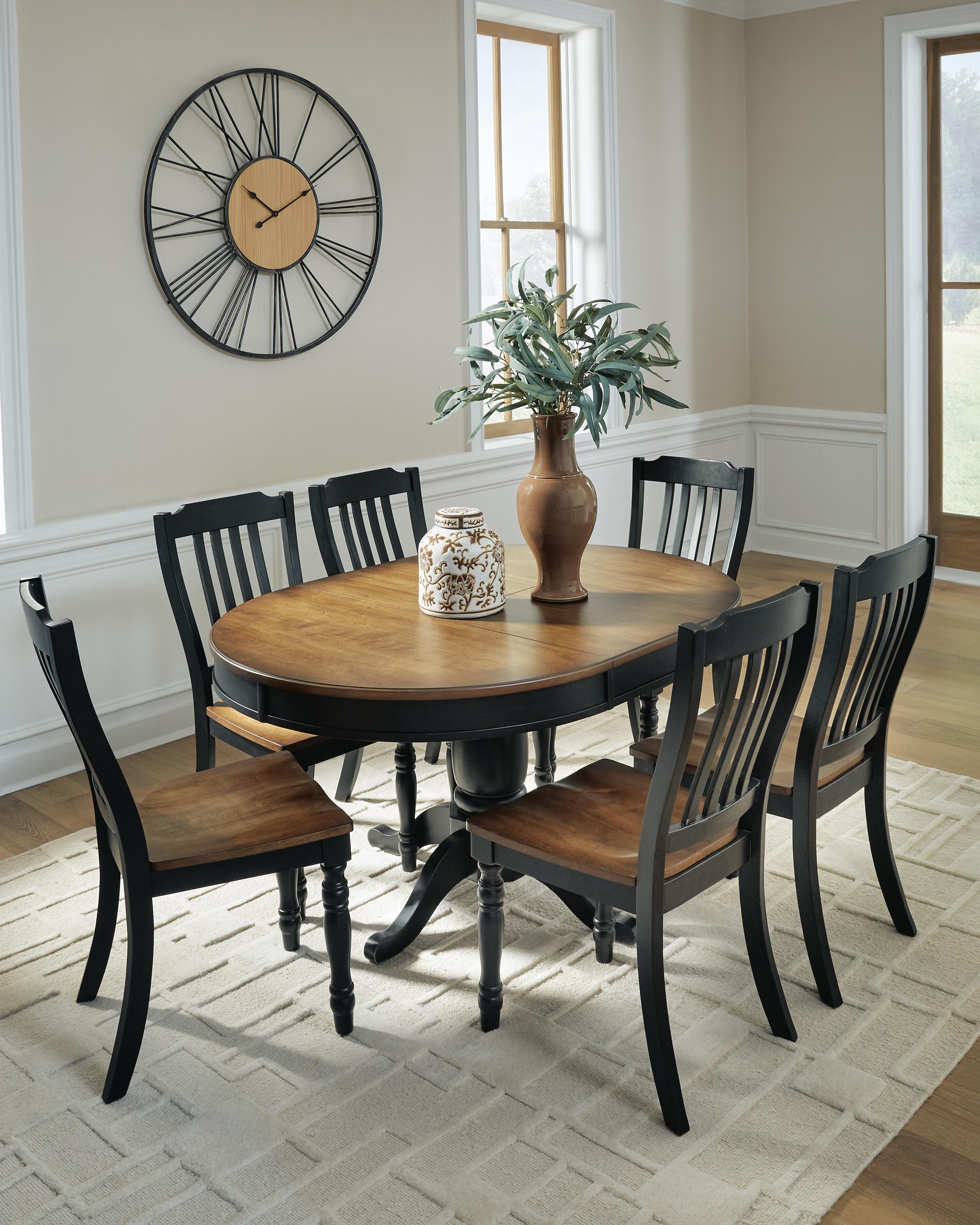 Clorazi Extension Dining Table and 6 Chairs - image 4