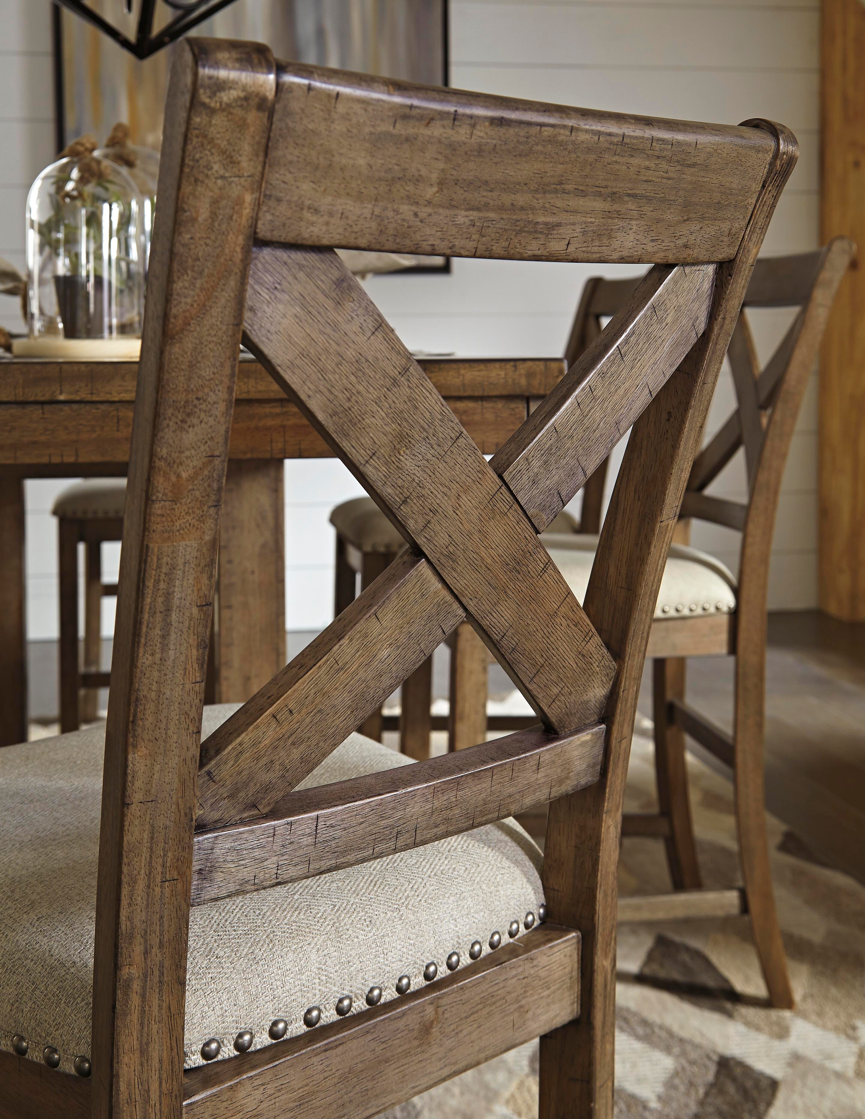 Moriville Counter Height Bar Stool, Beige, large