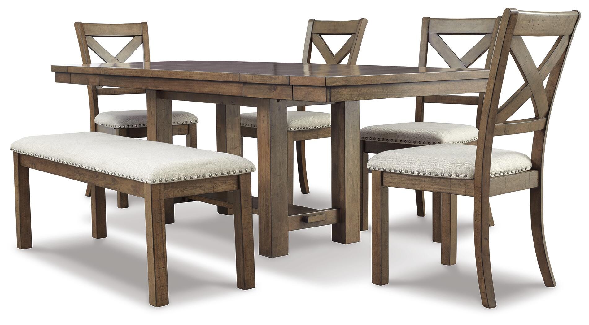 Mesa de comedor y 4 sillas y banco Moriville - image 2