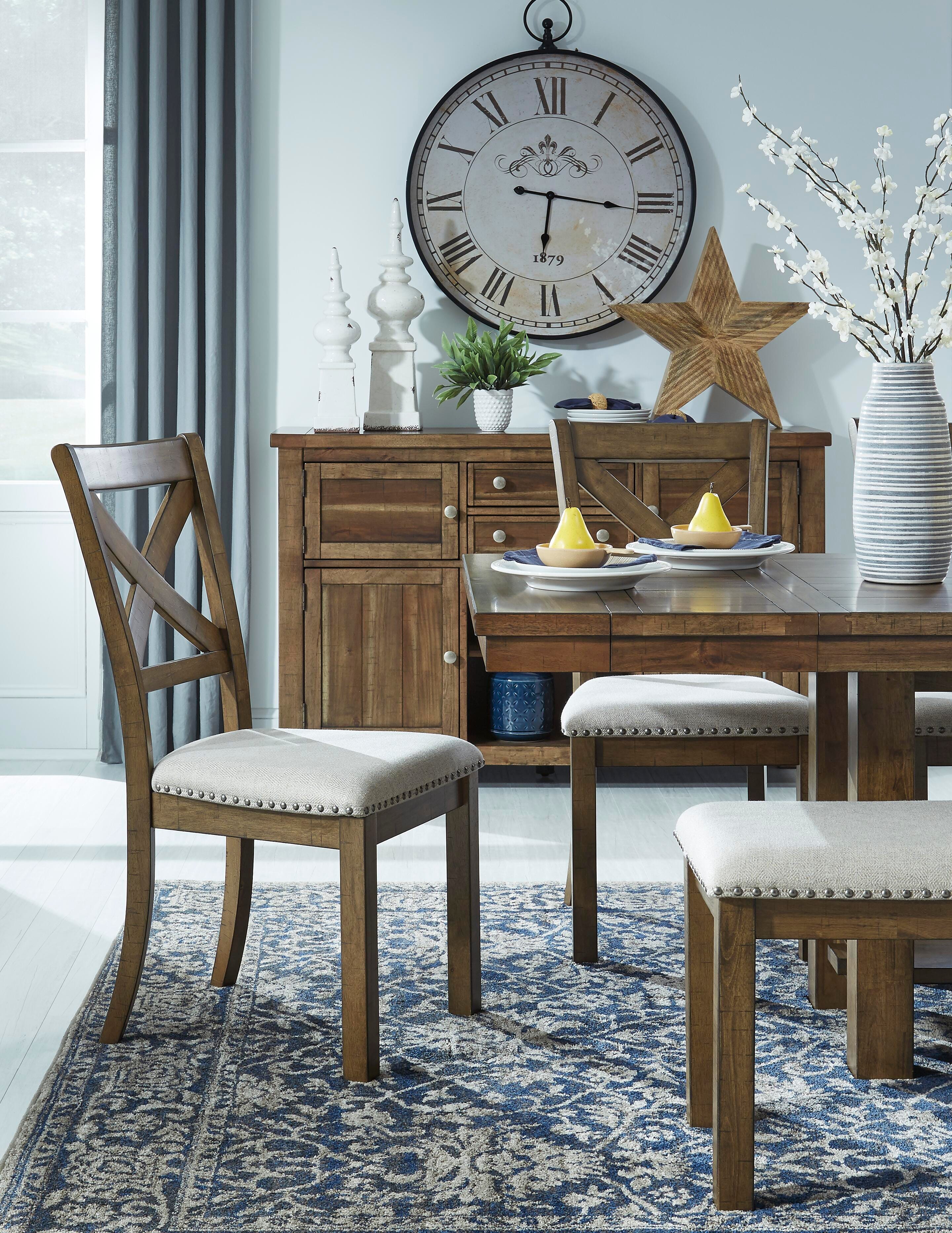 Moriville Dining Table and 4 Chairs and Bench, , large