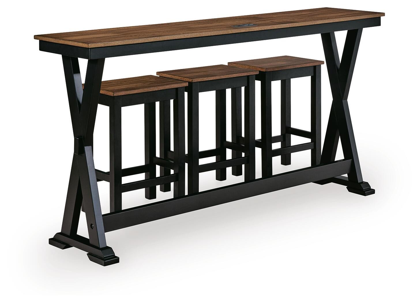 Wildenauer Counter Height Dining Table and 3 Barstools Set - image 4