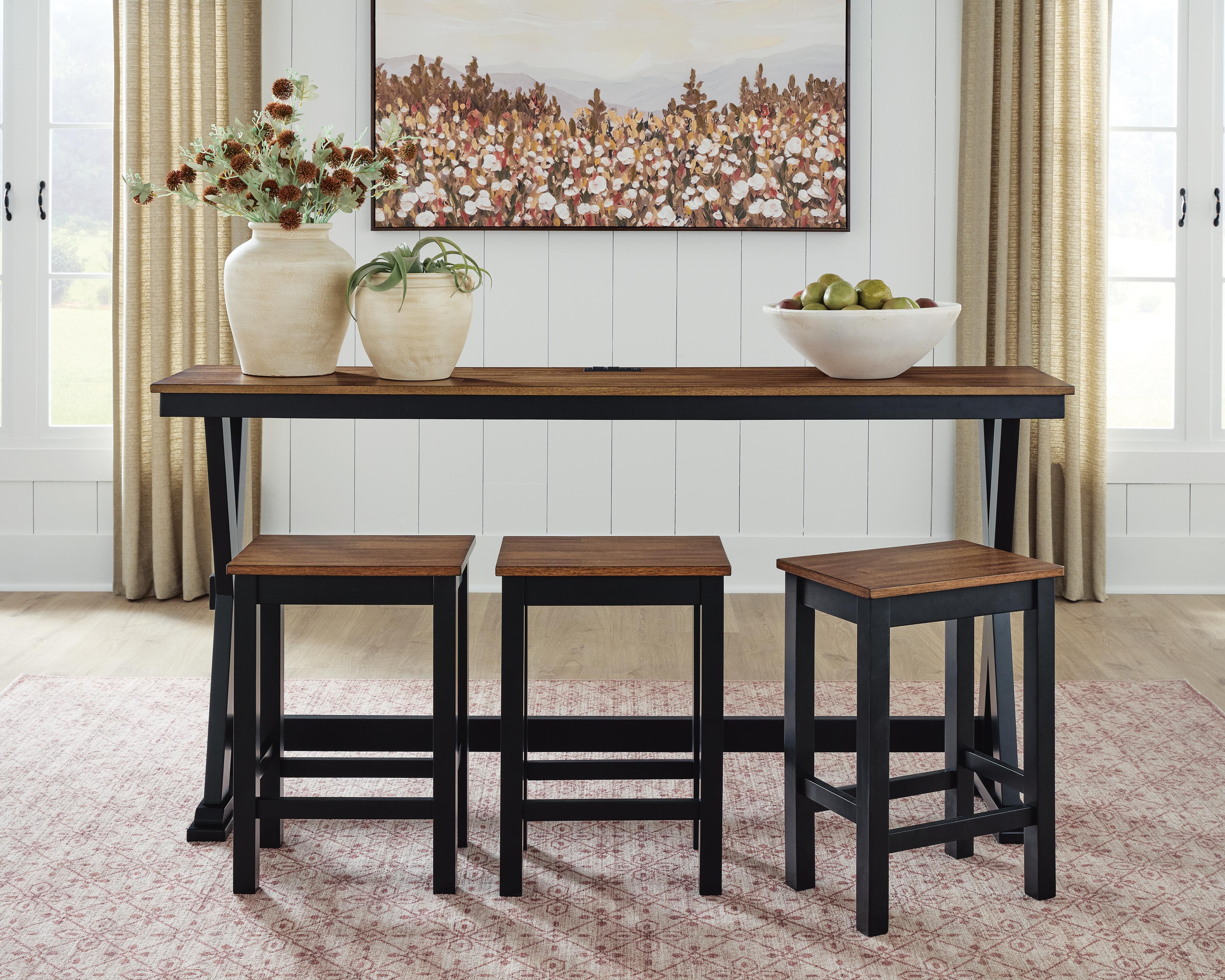 Wildenauer Counter Height Dining Table and 3 Barstools Set, , large