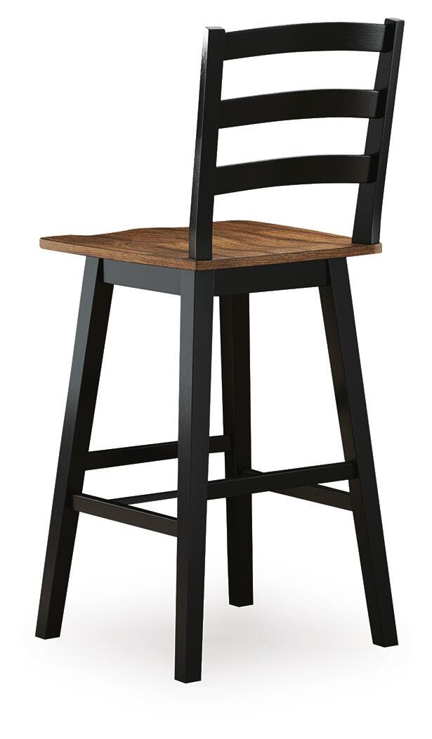 Wildenauer Bar Height Bar Stool, Brown/Black, large