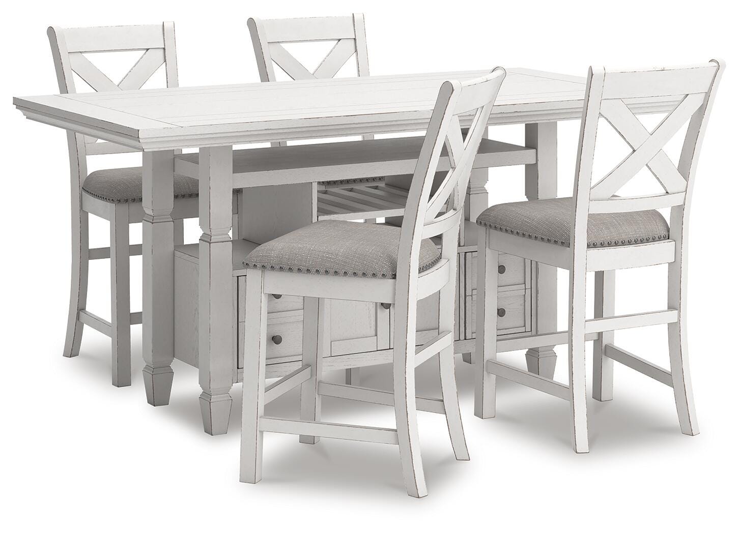 Robbinsdale Counter Height Dining Table and 4 Barstools - image 2