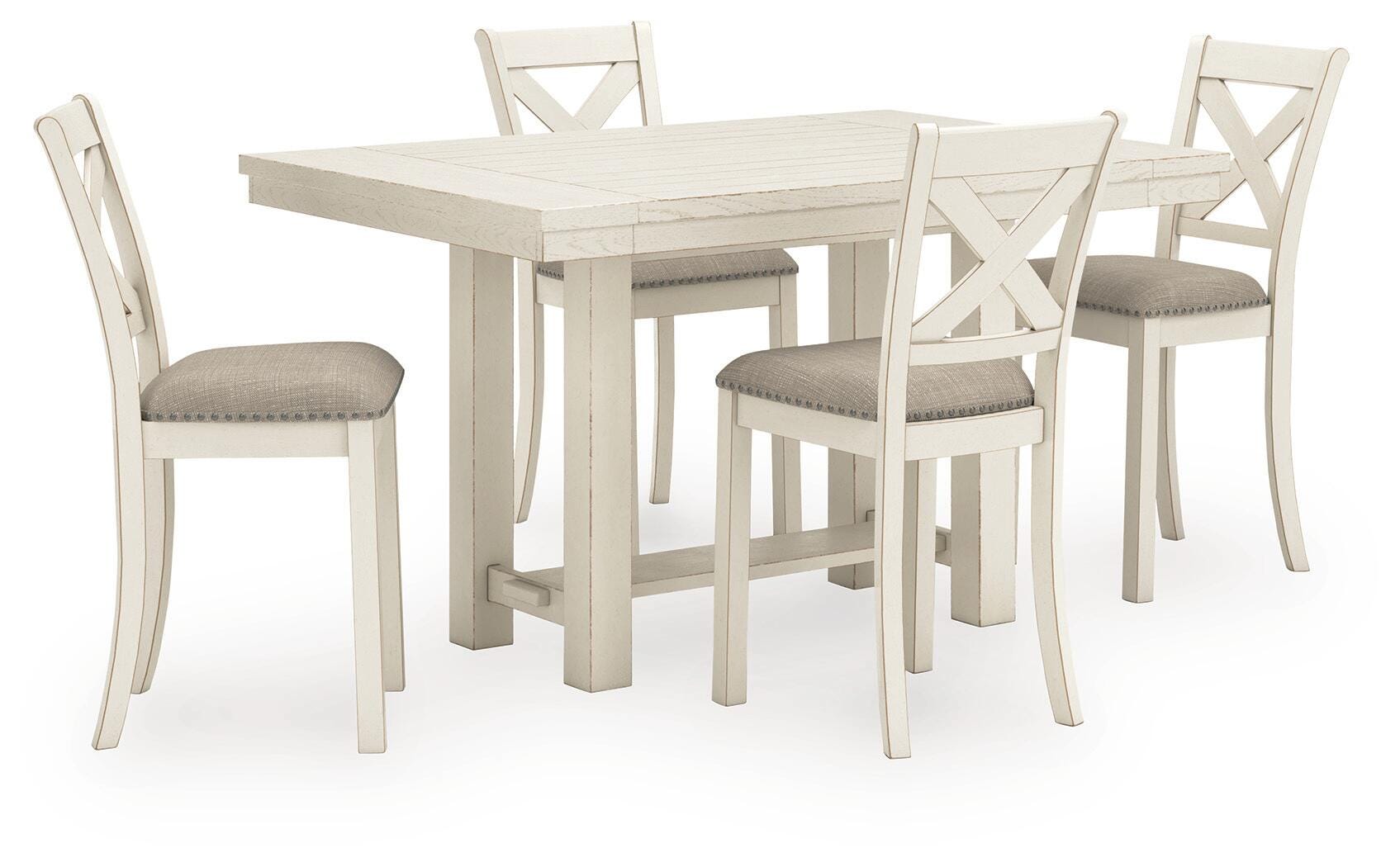 Robbinsdale Counter Height Dining Table and 4 Barstools, , large