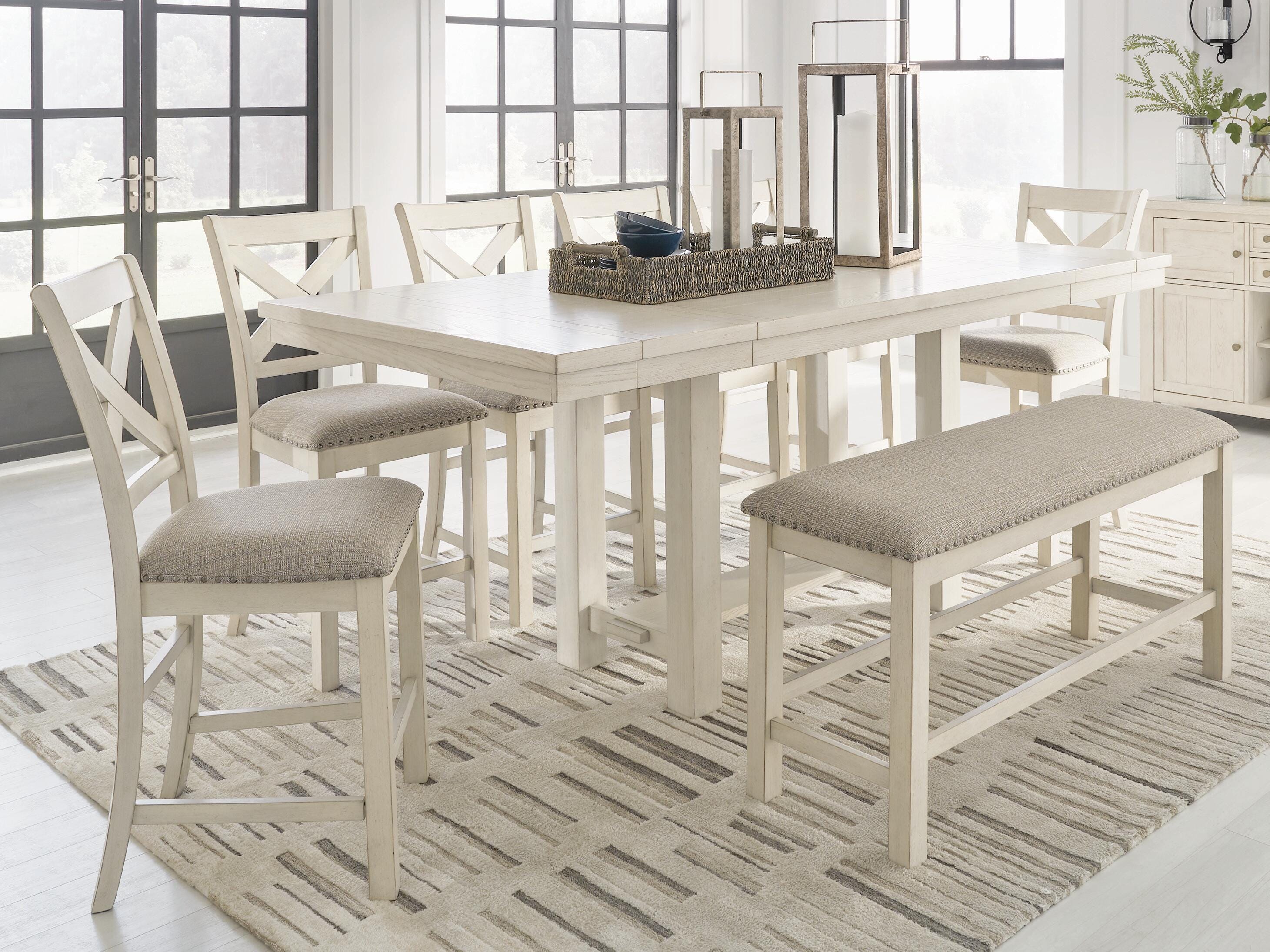 Robbinsdale Counter Height Dining Table and 6 Barstools and Bench, , rollover