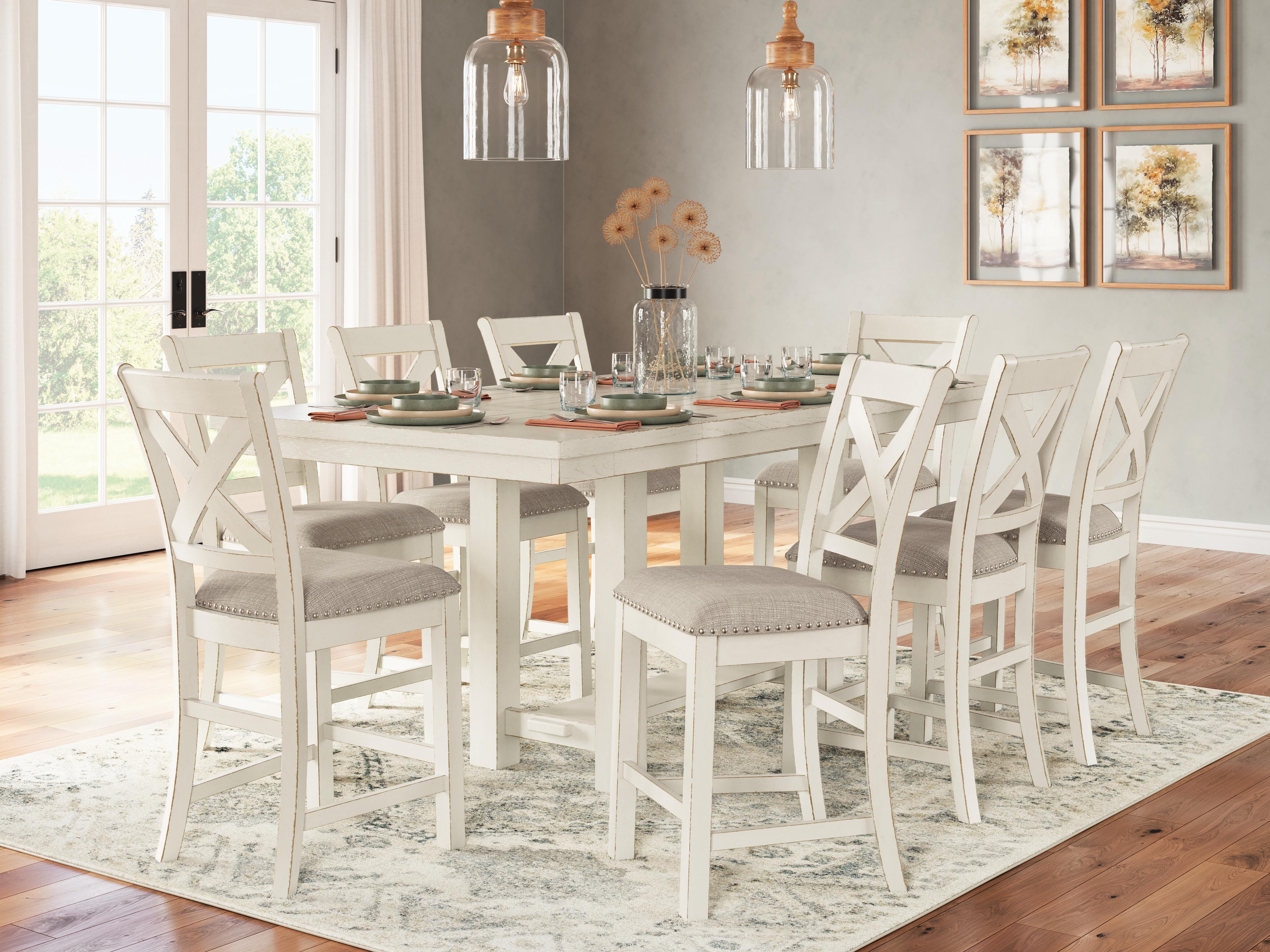 Robbinsdale Counter Height Dining Table and 8 Barstools, , rollover
