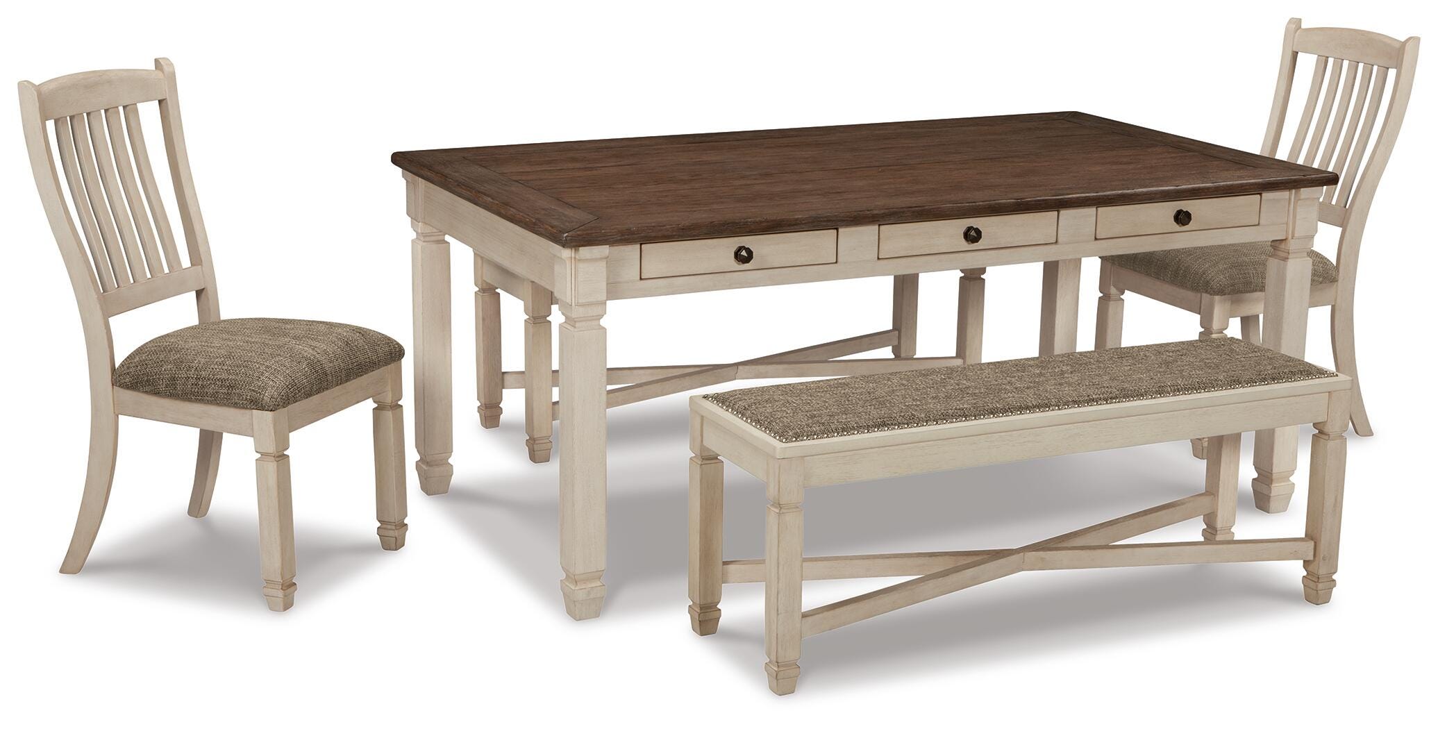 Bolanburg Dining Table with 2 Chairs and 2 Benches - image 1