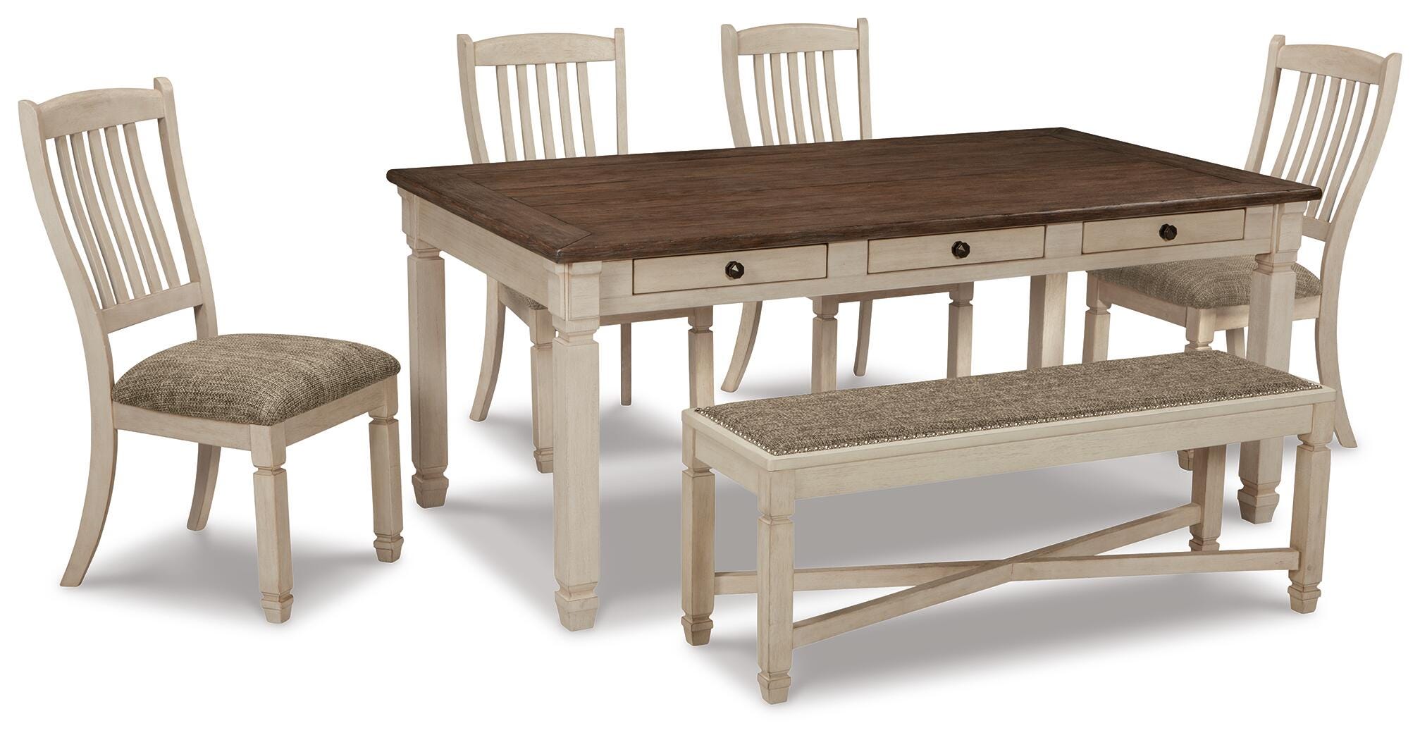 Bolanburg Dining Table with 4 Chairs and Bench - image 2