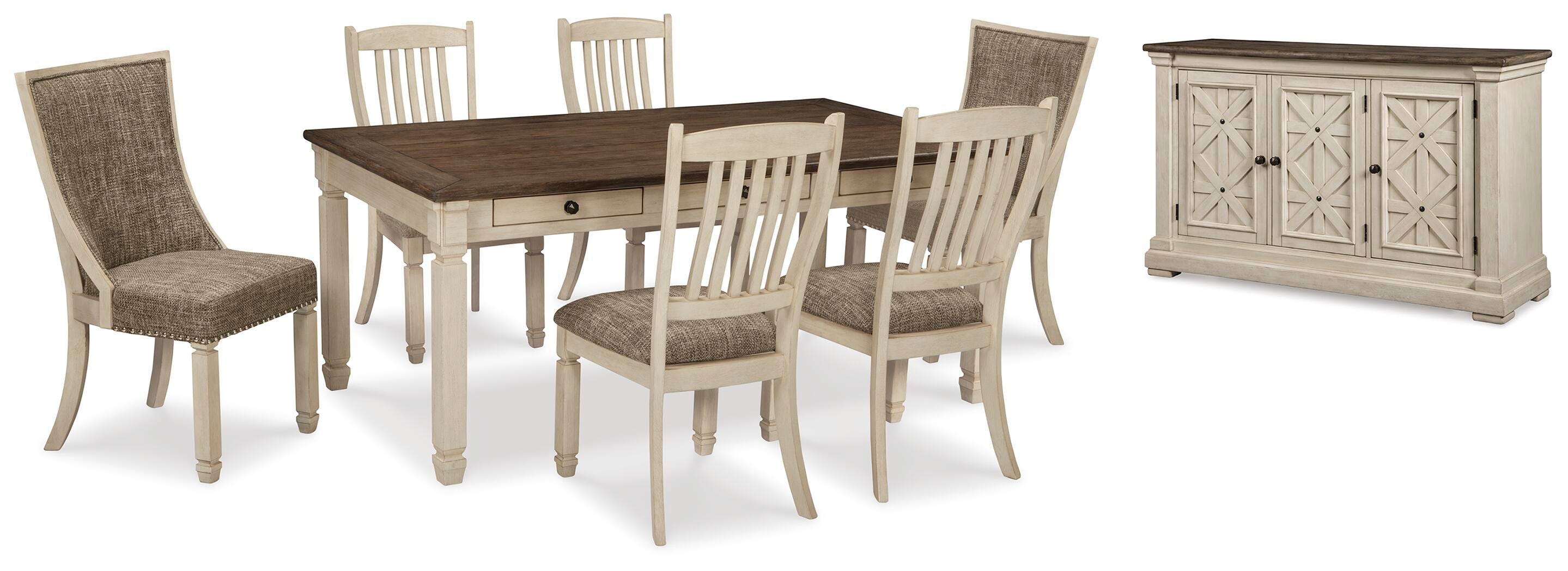 Mesa de comedor Bolanburg y 6 sillas con aparador - image 1
