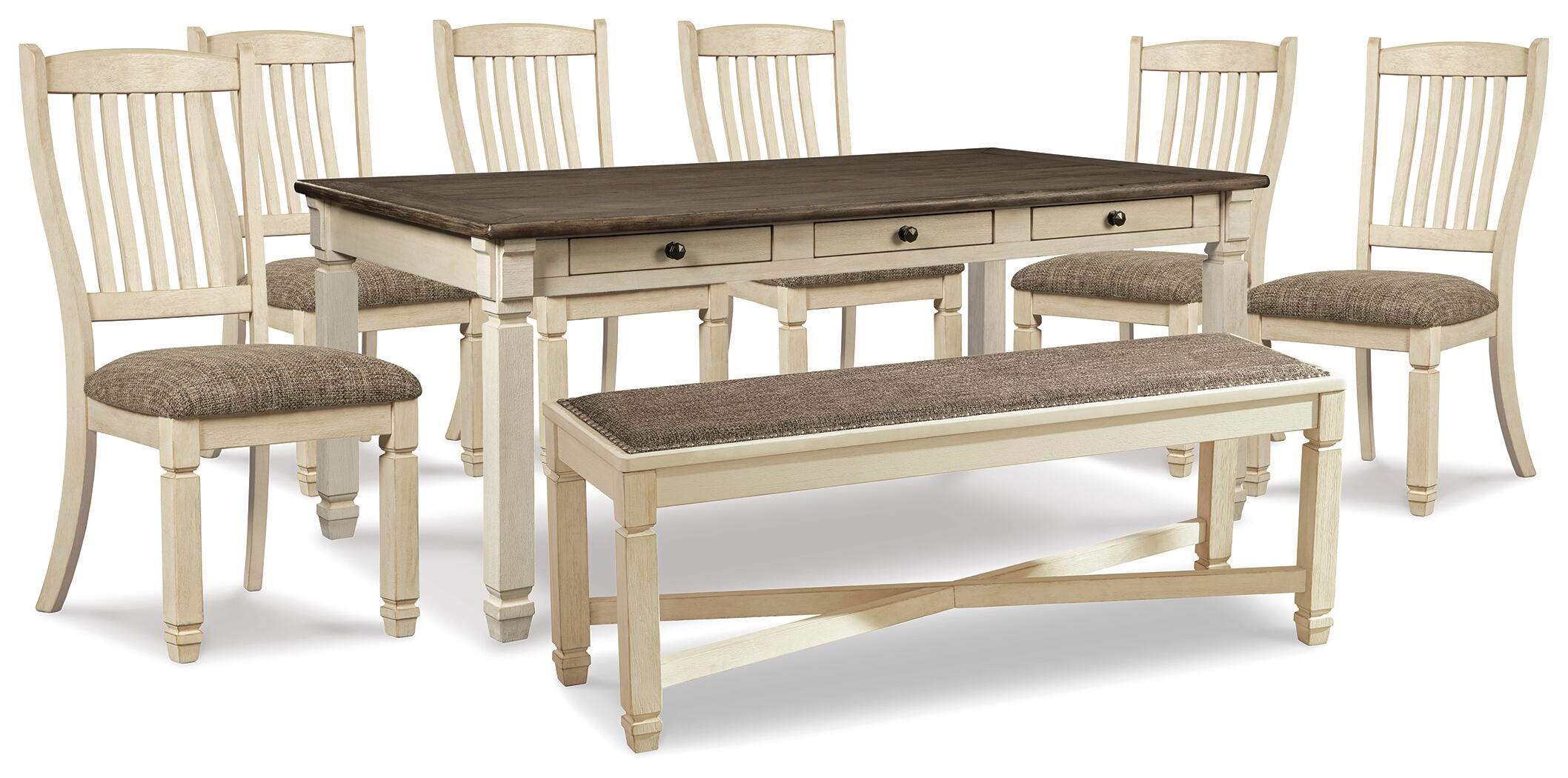 Bolanburg Dining Table, 6 Chairs, and Bench - image 1