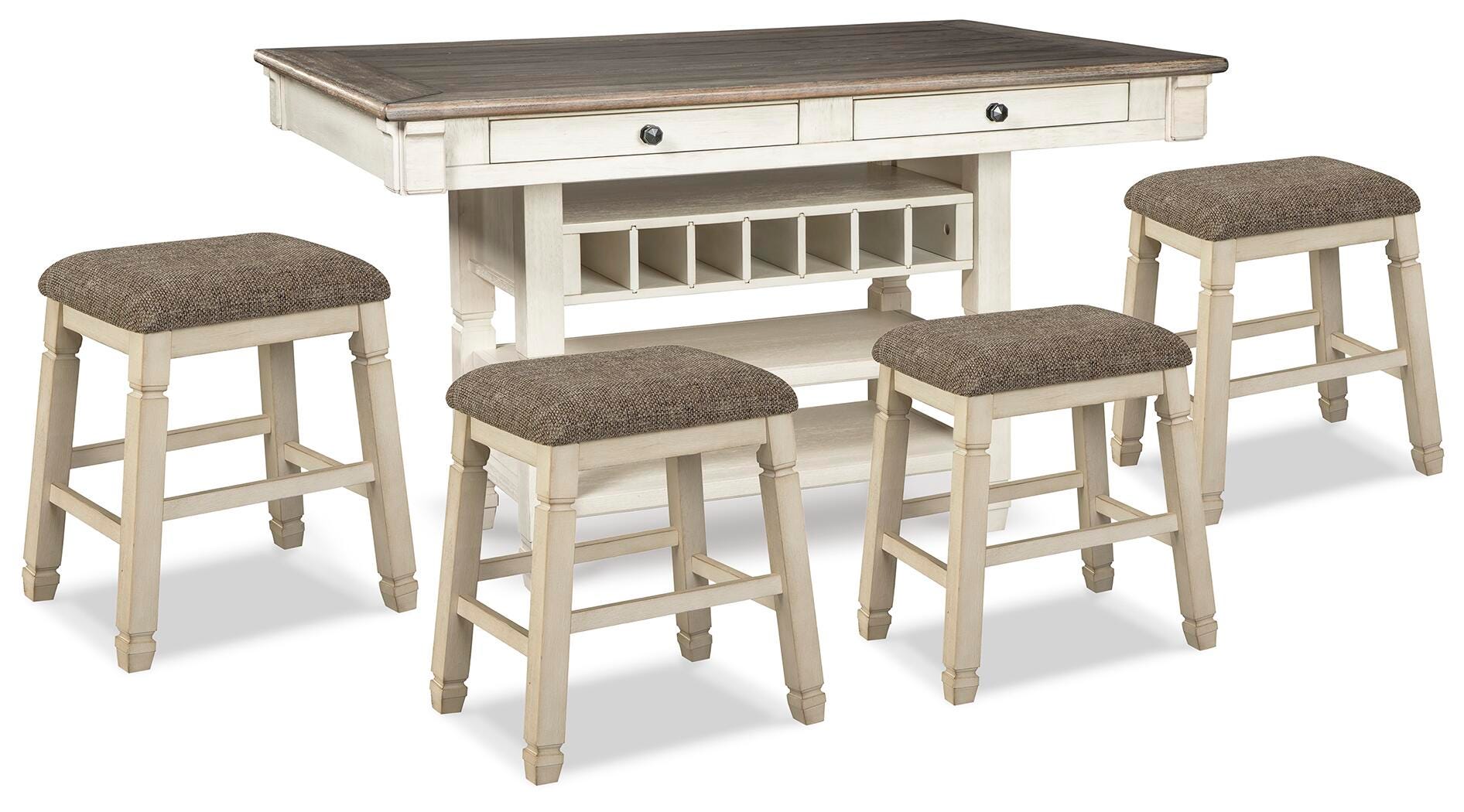 Bolanburg Counter Height Dining Table and 4 Barstools, , large
