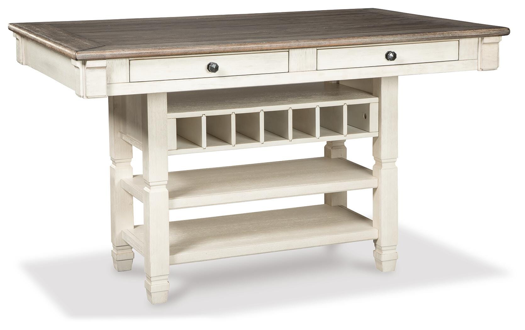 Bolanburg Counter Height Table with 6 Barstools, Server and Display Cabinet - image 3
