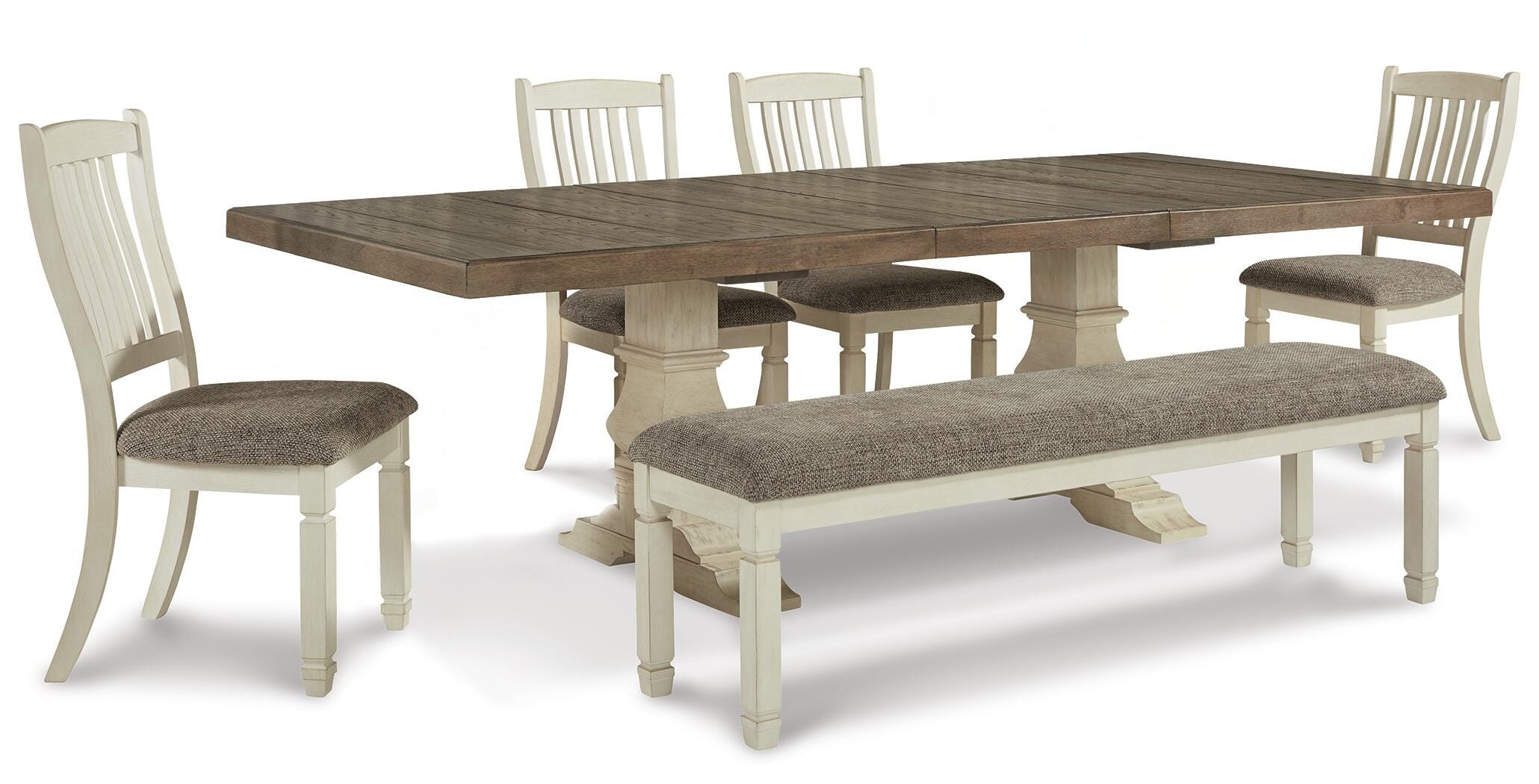 Bolanburg Extension Dining Table, 4 Chairs and Bench - image 1